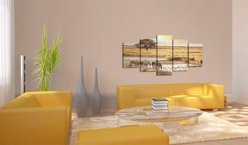 Artgeist Wandbild Zebras in der Savanne