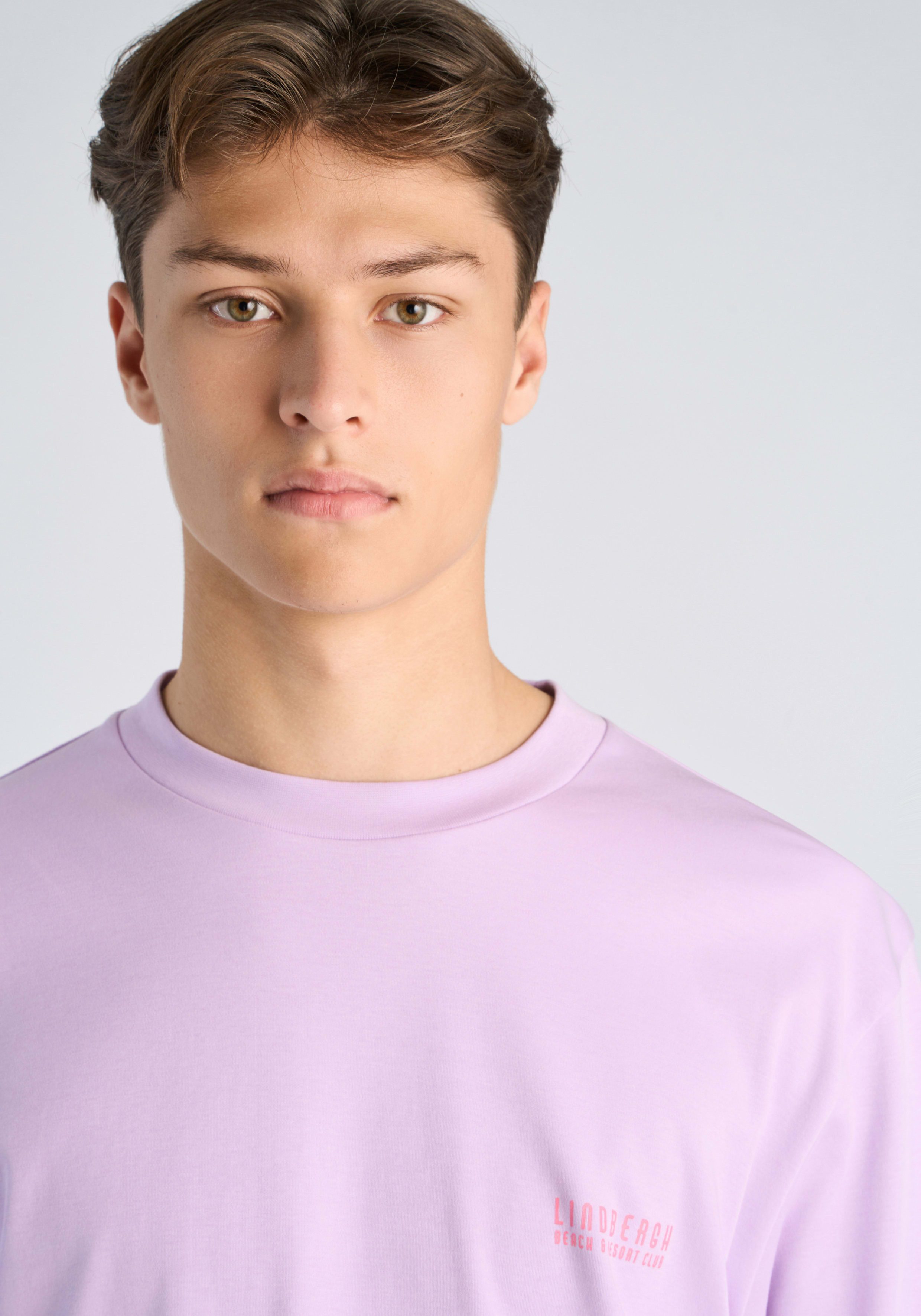 LINDBERGH Kurzarmshirt Sommershirt mit großem Rückenprint / kleinem Frontprint
