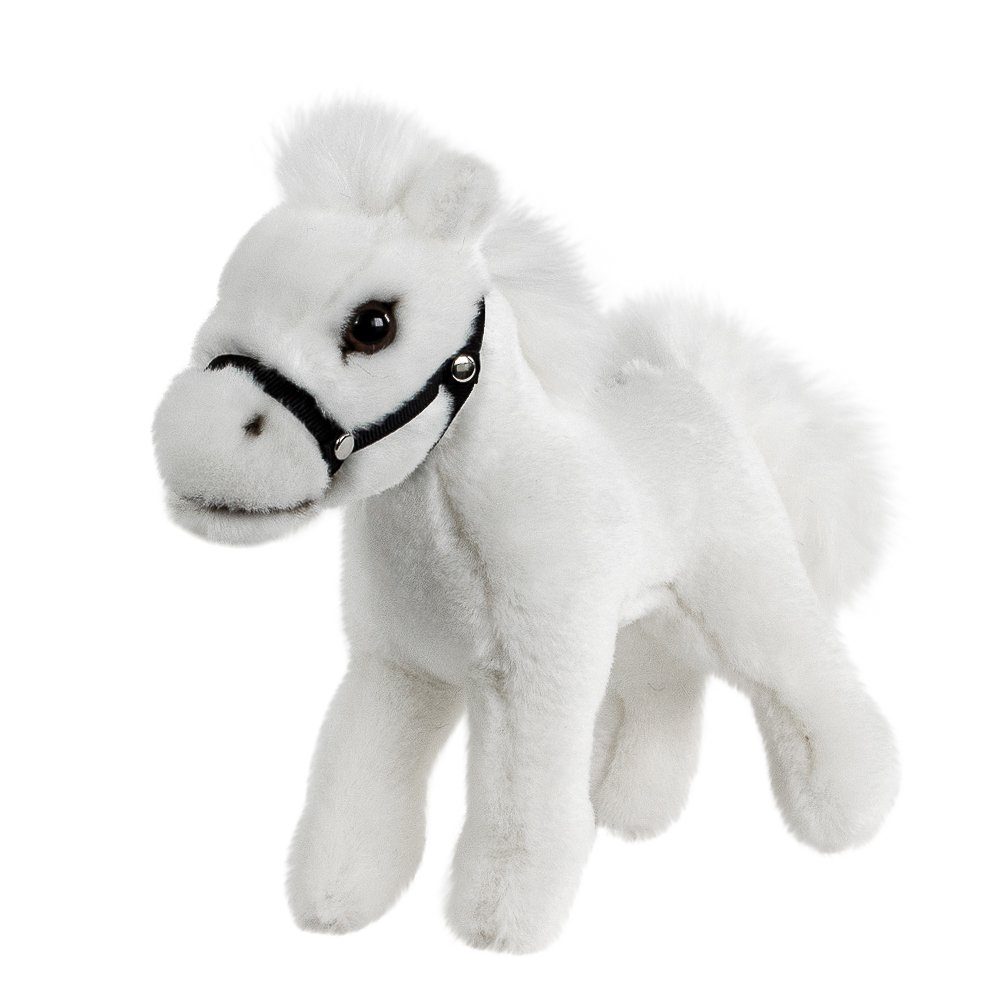 Teddys Rothenburg Kuscheltier Pferd Wolke weiß 20 cm Kuscheltier Pony Schimmel (Stoffpferd Ponys Plüschpferd, Fohlen aus Plüsch)