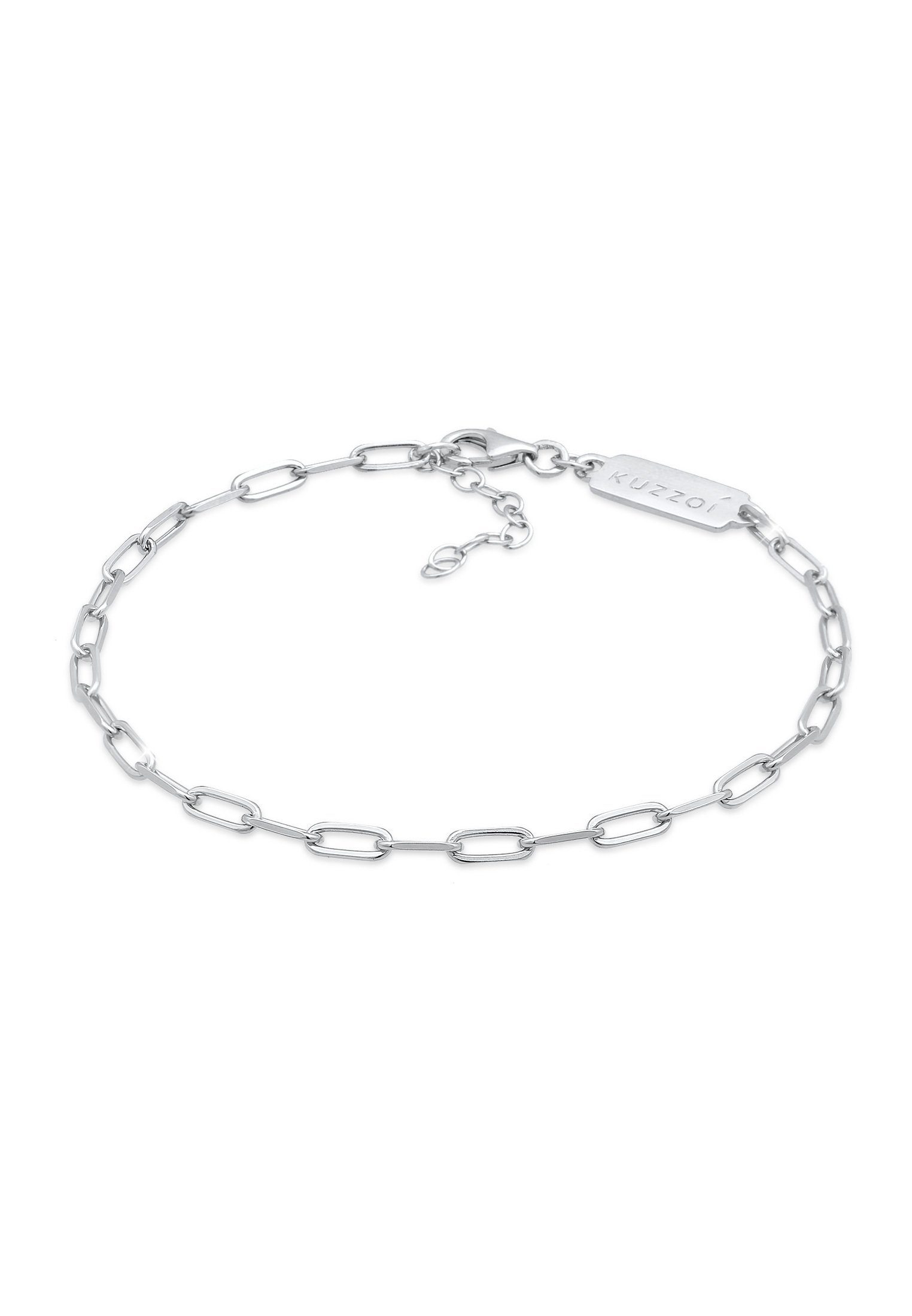 Silberarmband Herren Gliederkette Oval 925 Silber