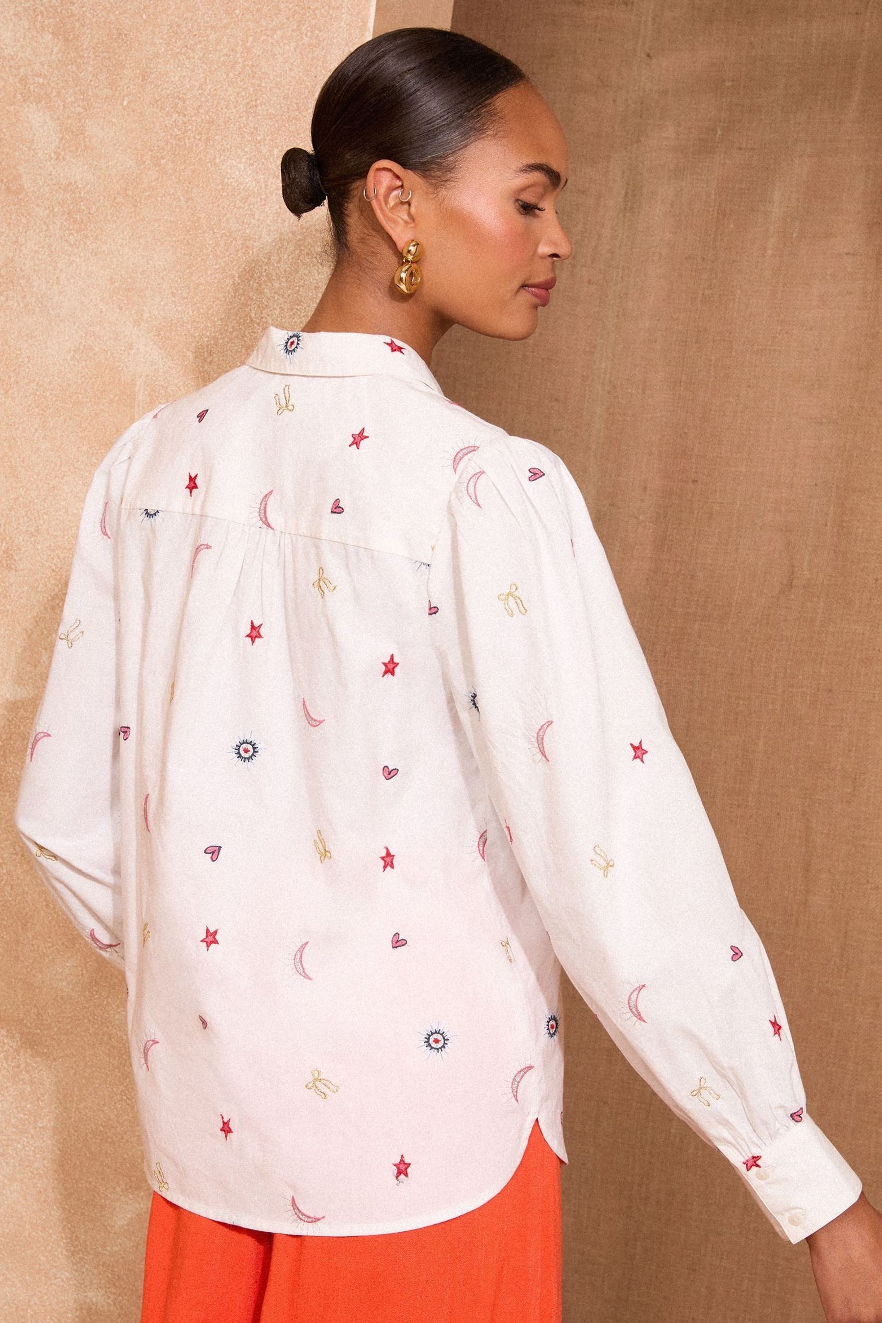 Love & Roses Langarmhemd Love & Roses Langarmshirt mit Stickerei (1-tlg) günstig online kaufen