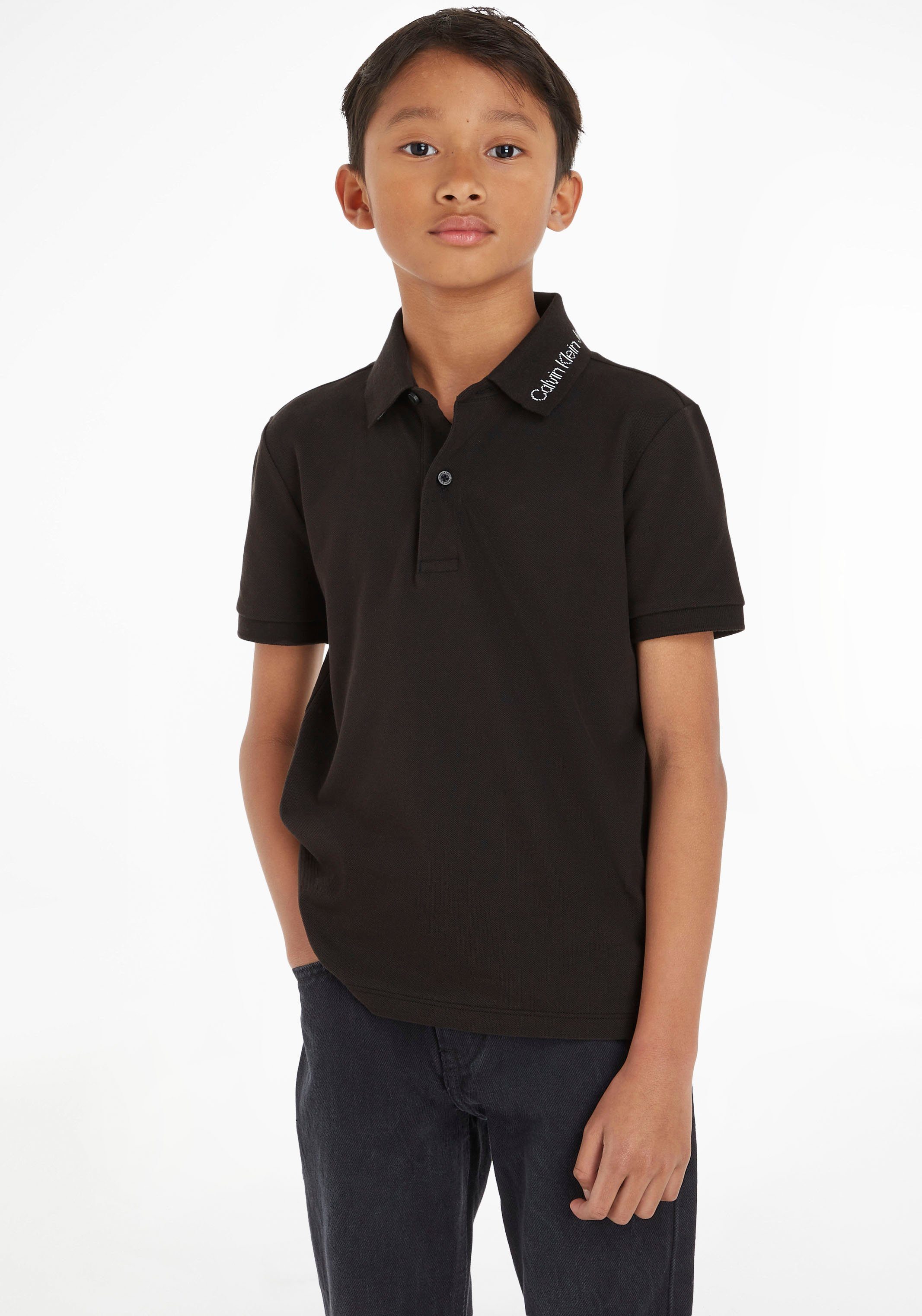 Calvin Klein Jeans Poloshirt INTARSIA LOGO PIQUE POLO | Poloshirts