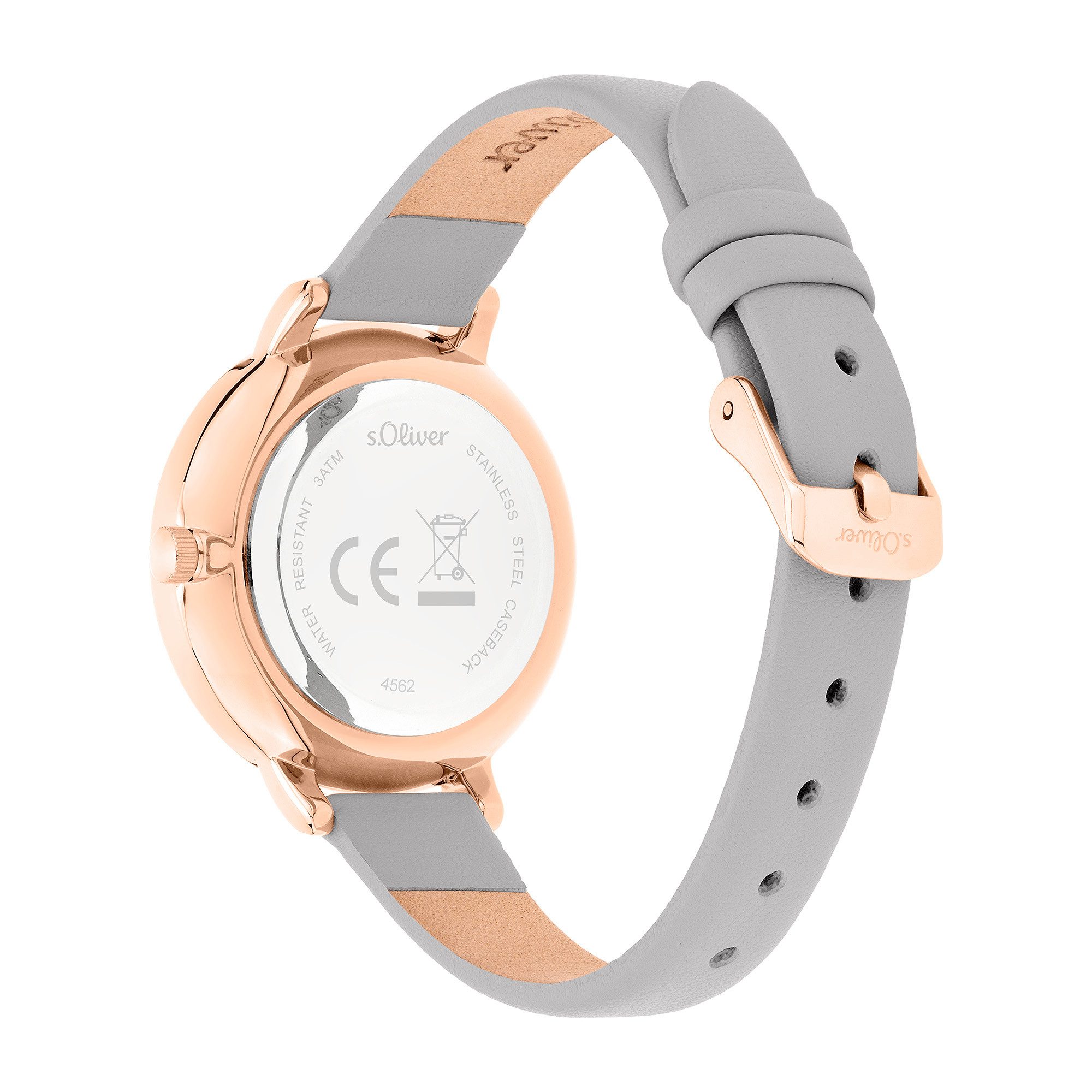 s.Oliver Quarzuhr Lovely Time SO-4562-LQ, Armbanduhr, Damenuhr, analog