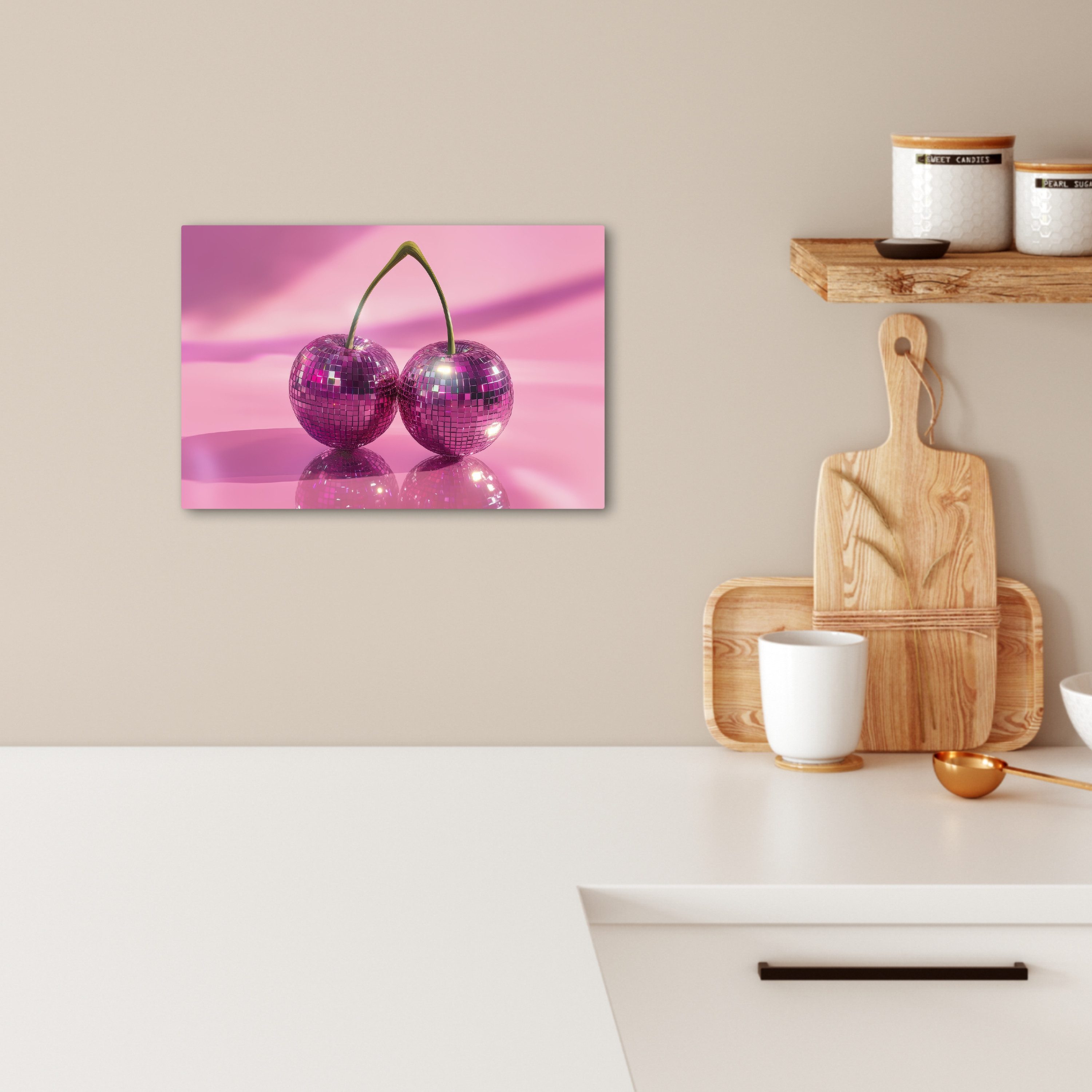 OneMillionCanvasses® Leinwandbild Glitzer - Discokugel - günstig online kaufen