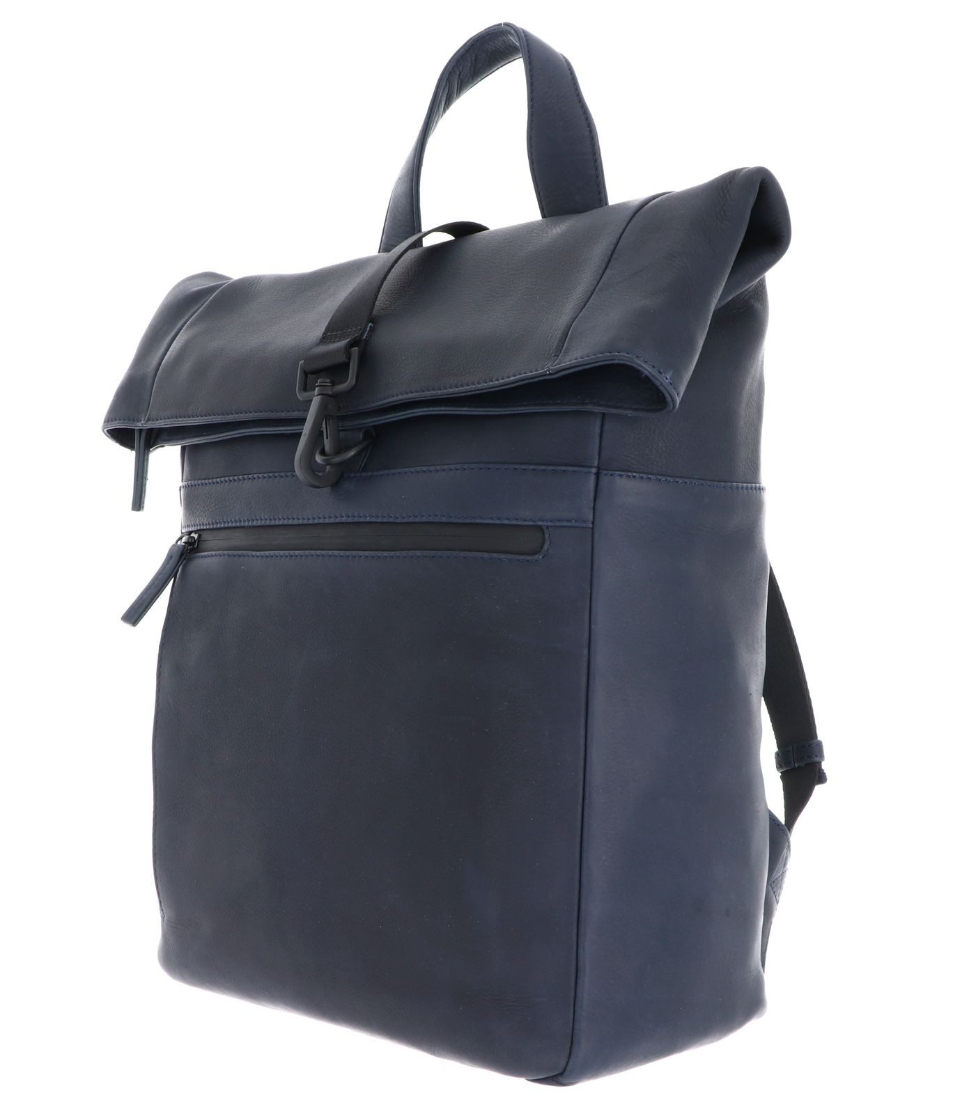 Leonhard Heyden Rucksack Rucksack Rolltop 6758 (Set, 2-tlg), aus echtem Rindsleder