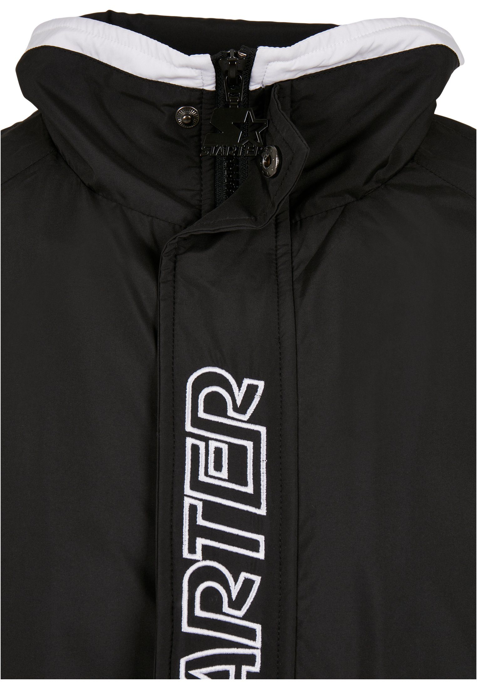 Starter Black Outdoorjacke Label black/white Jacket Track Starter (1-St) Herren