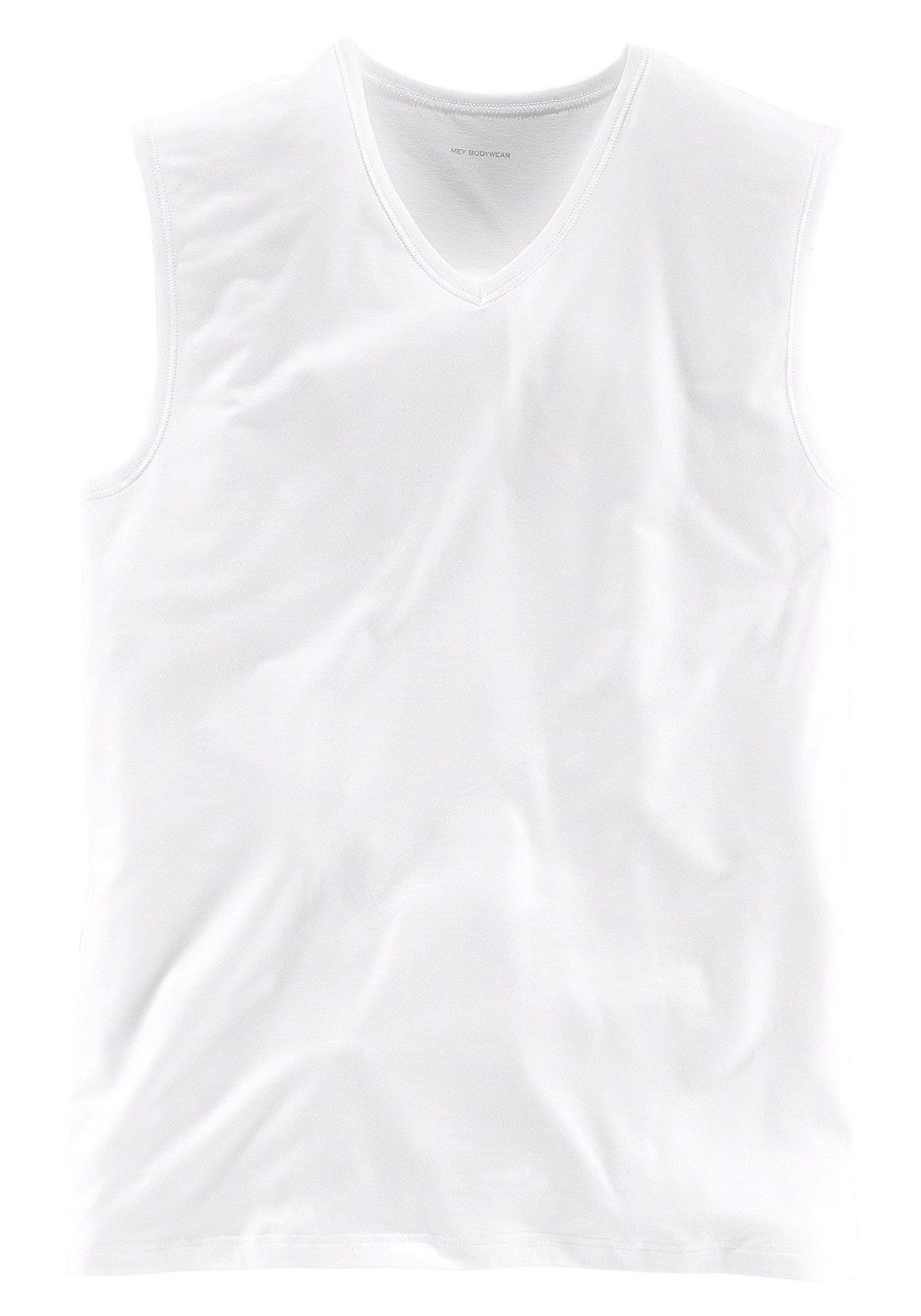 Mey Achselhemd Dry V-Ausschnitt mit 1x weiß Cotton