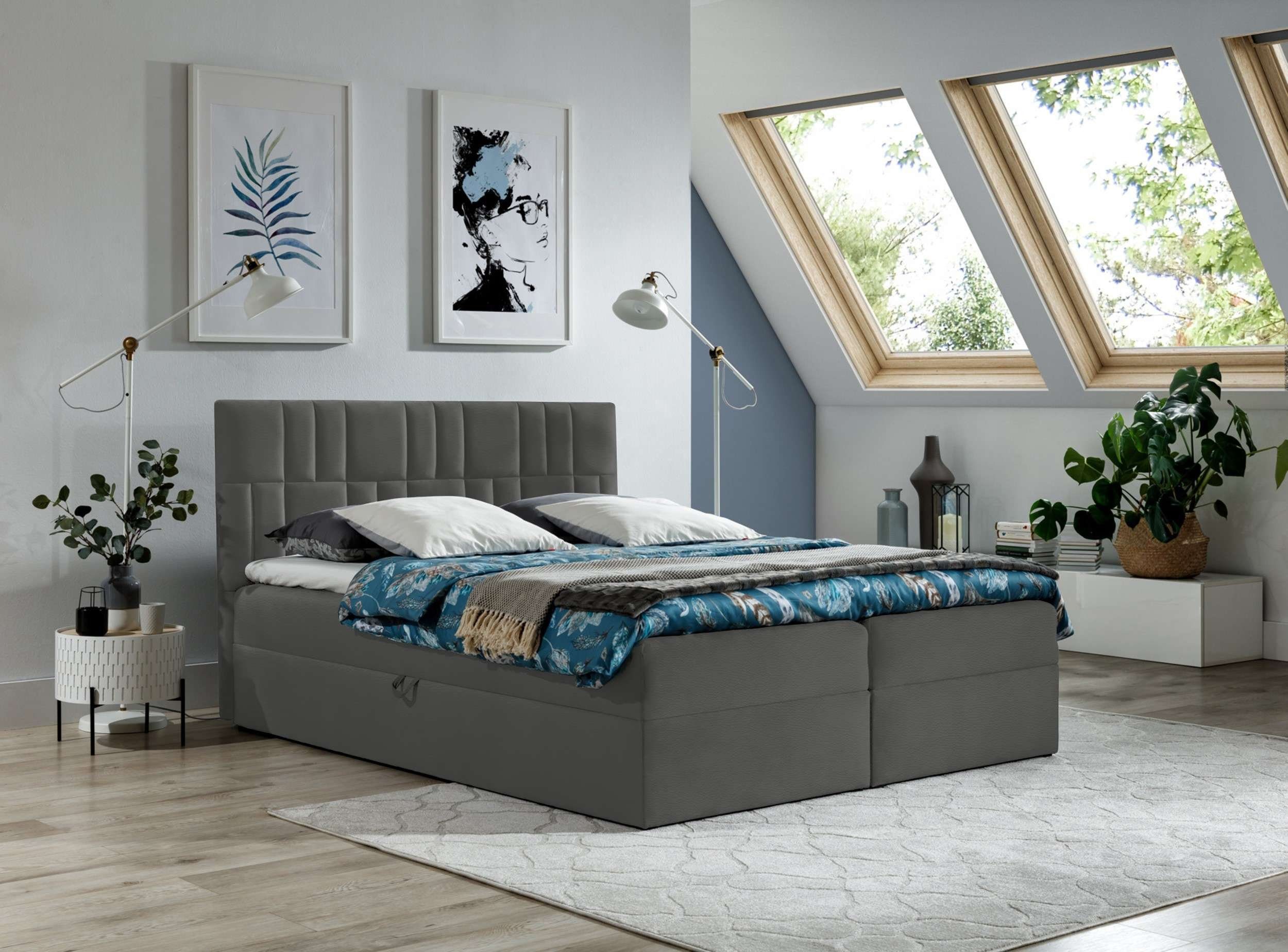 99rooms Boxspringbett Forello (Schlafzimmerbett, Bett), Design günstig online kaufen