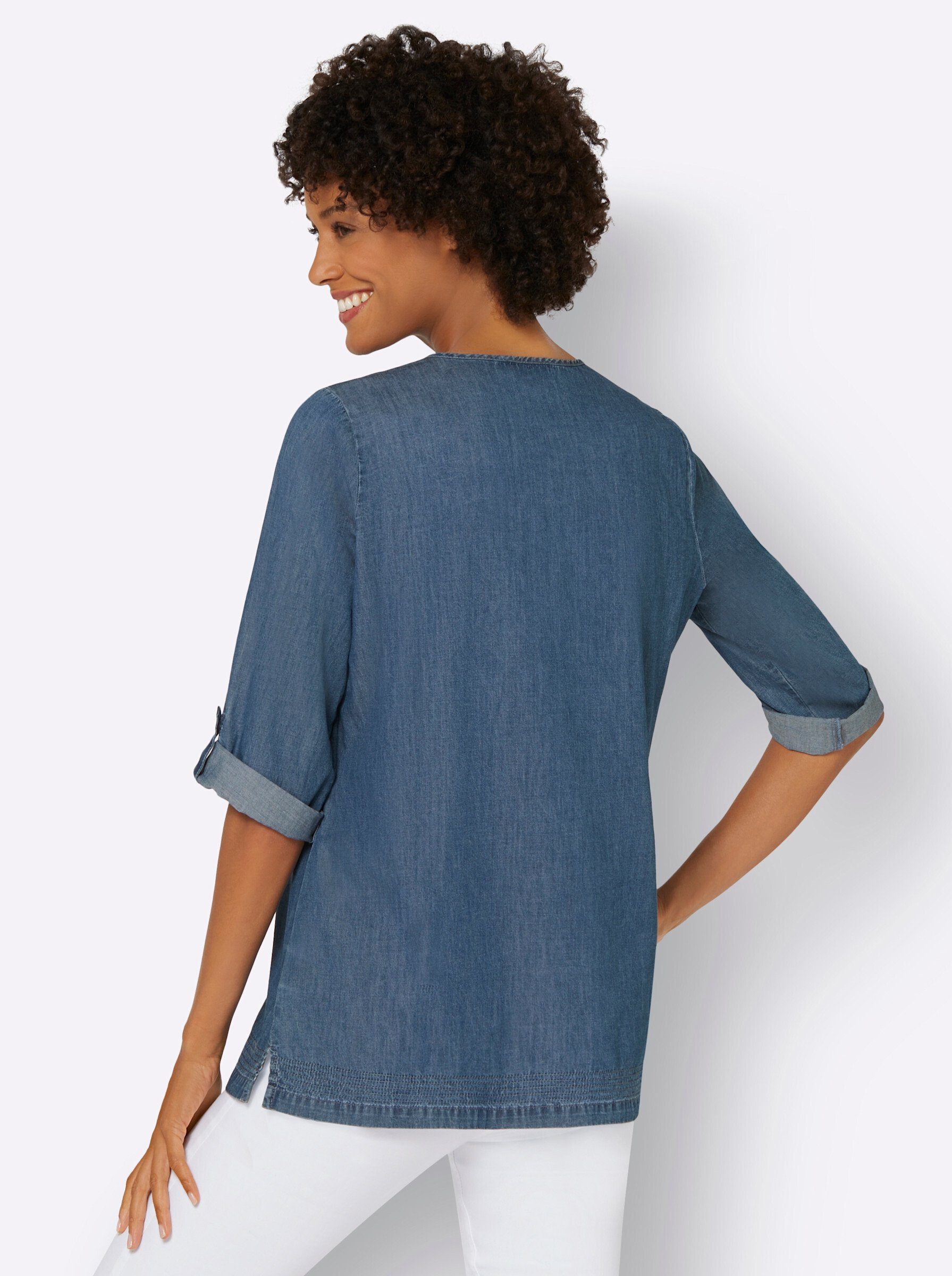 Witt Klassische Bluse Jeanstunika . günstig online kaufen