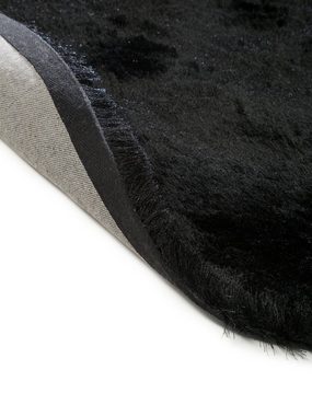 Hochflor-Teppich Whisper, benuta, rund, Höhe: 31 mm, Kunstfaser, Uni, Elegant, Wohnzimmer