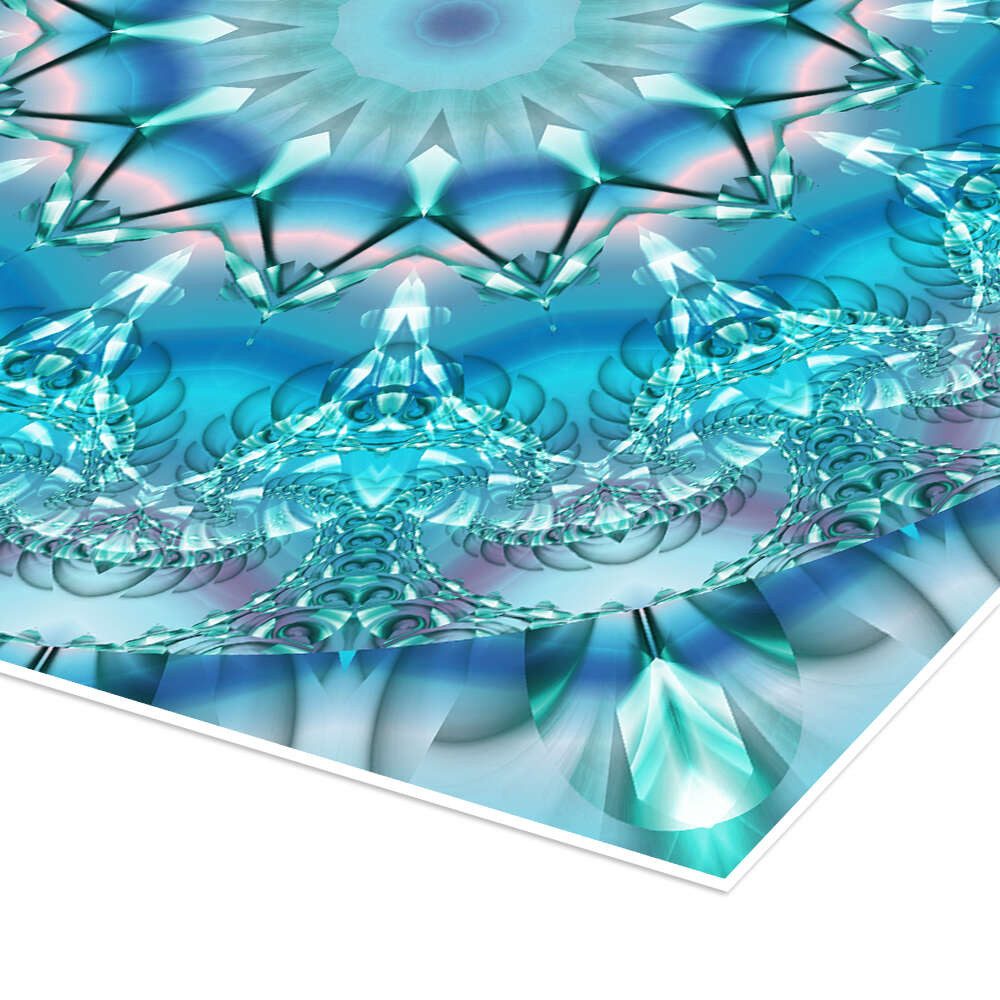 Posterlounge Wandbild Mandala Glück, Christine Bässler, erhältlich als Poster, Leinwandbild, Wandsticker oder Acrylglasbild