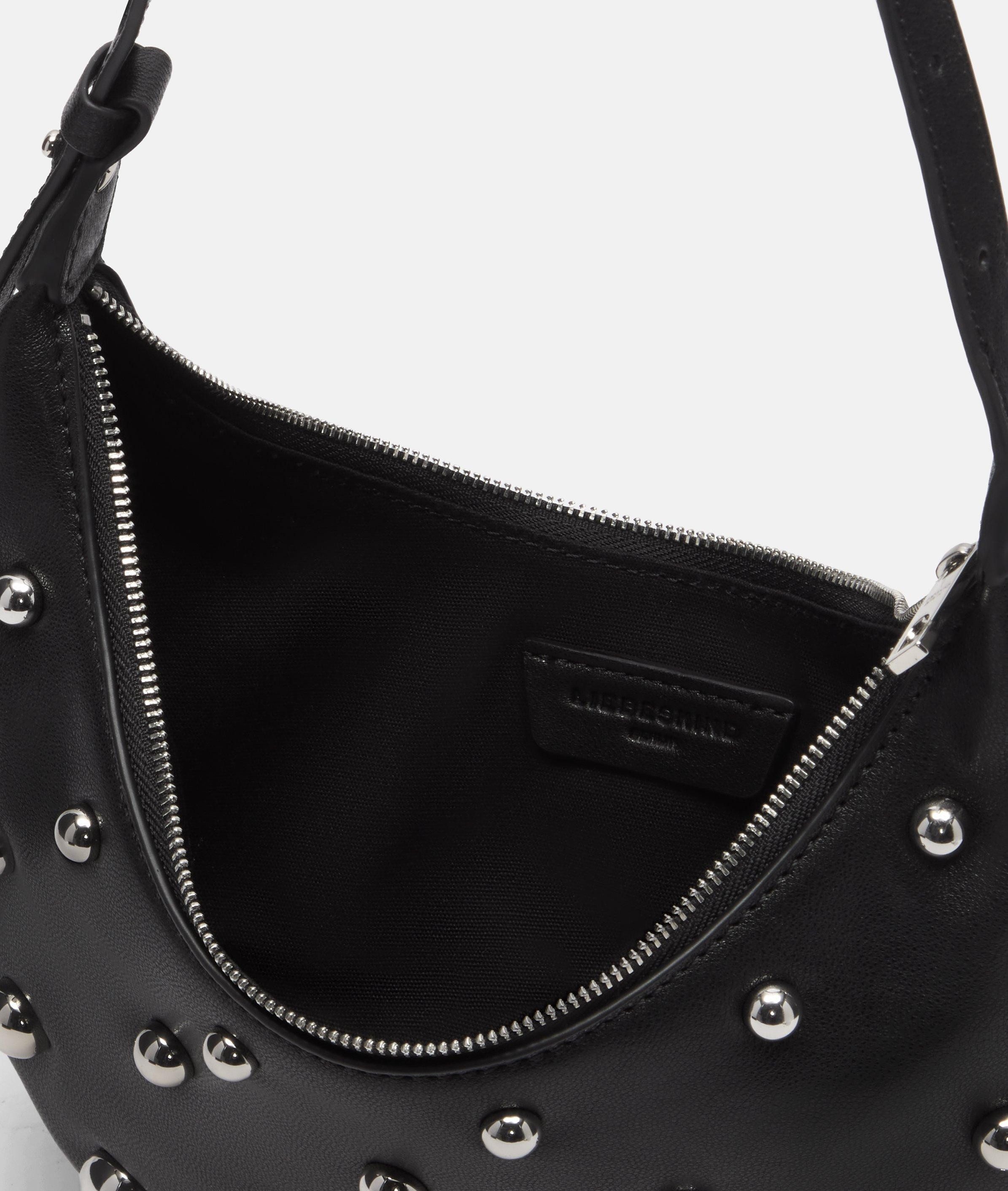Liebeskind Berlin Schultertasche Hobo, Kleine Hobo-Bag aus natürlich genarbtem Leder