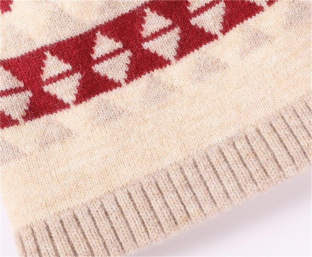 Warme Rot Schal & Handschuhe Set Wollmützenset, Mütze und Schal Mütze kalte Rouemi Dreiteiliges