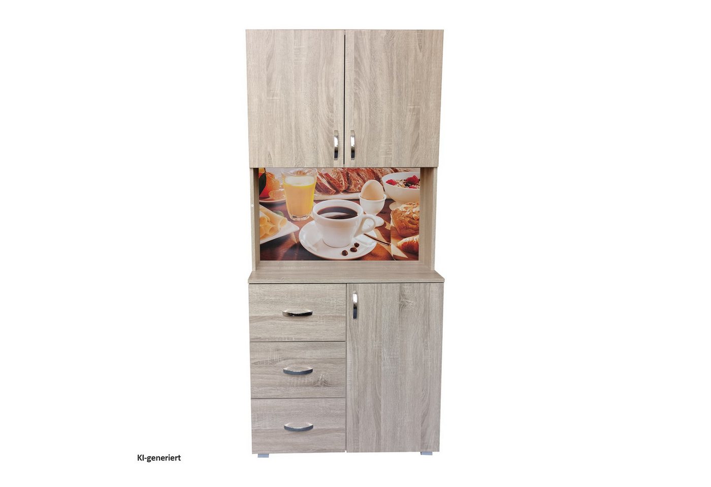 HTI-Line Küchenbuffet Küchenbuffet Blanca (Stück, 1-St., 1x Schrank Blanca, ohne Dekoration) Küchenschrank Hochschrank