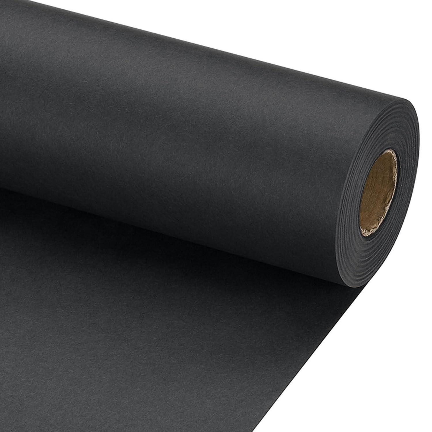 LuxusKollektion Geschenkpapier Geschenkpapier Rolle Schwarz 20"x700" 70GSM