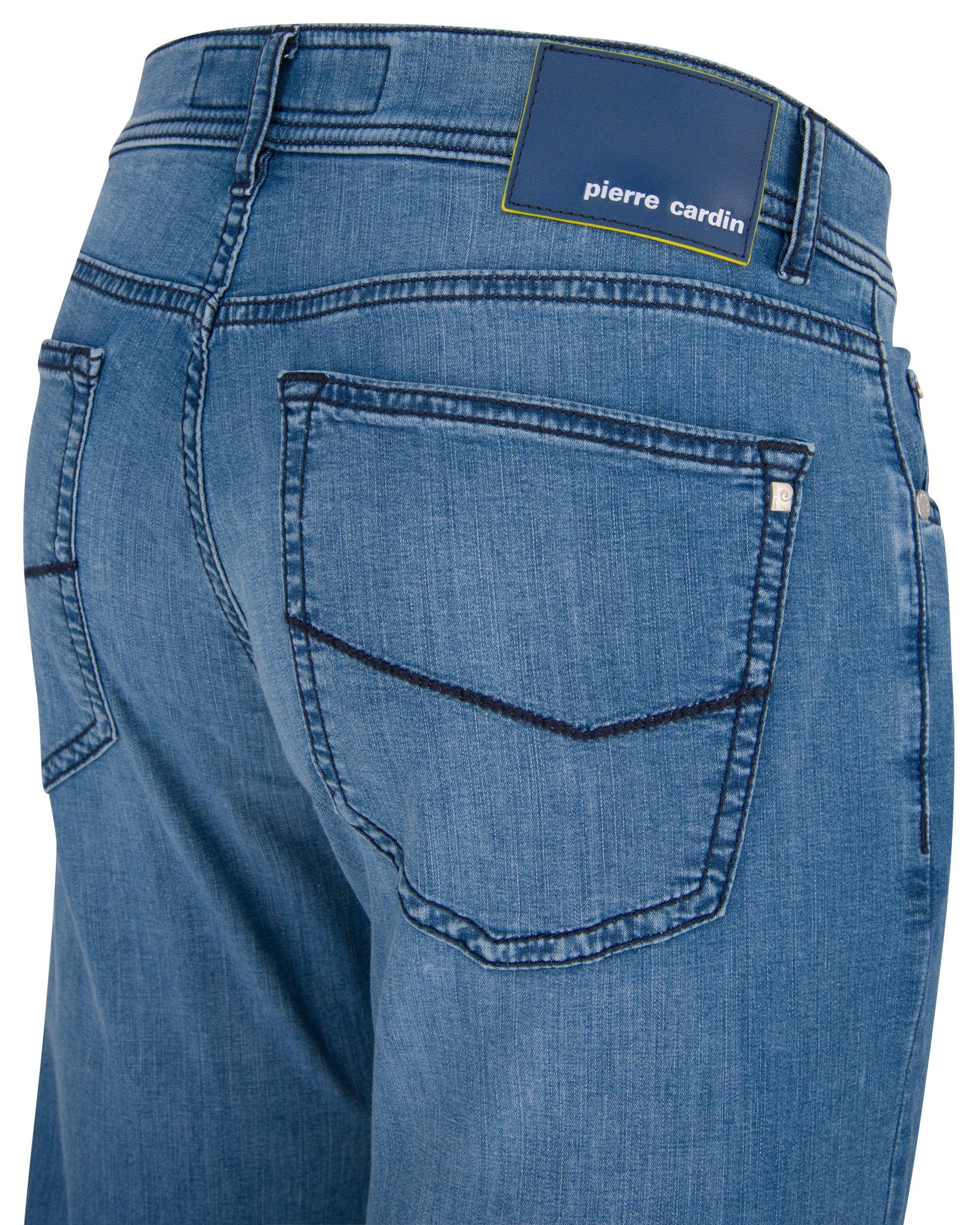 washed Pierre blue 5-Pocket-Jeans out PIERRE light LYON 3091 AIRTOUCH 7330.57 Cardin CARDIN