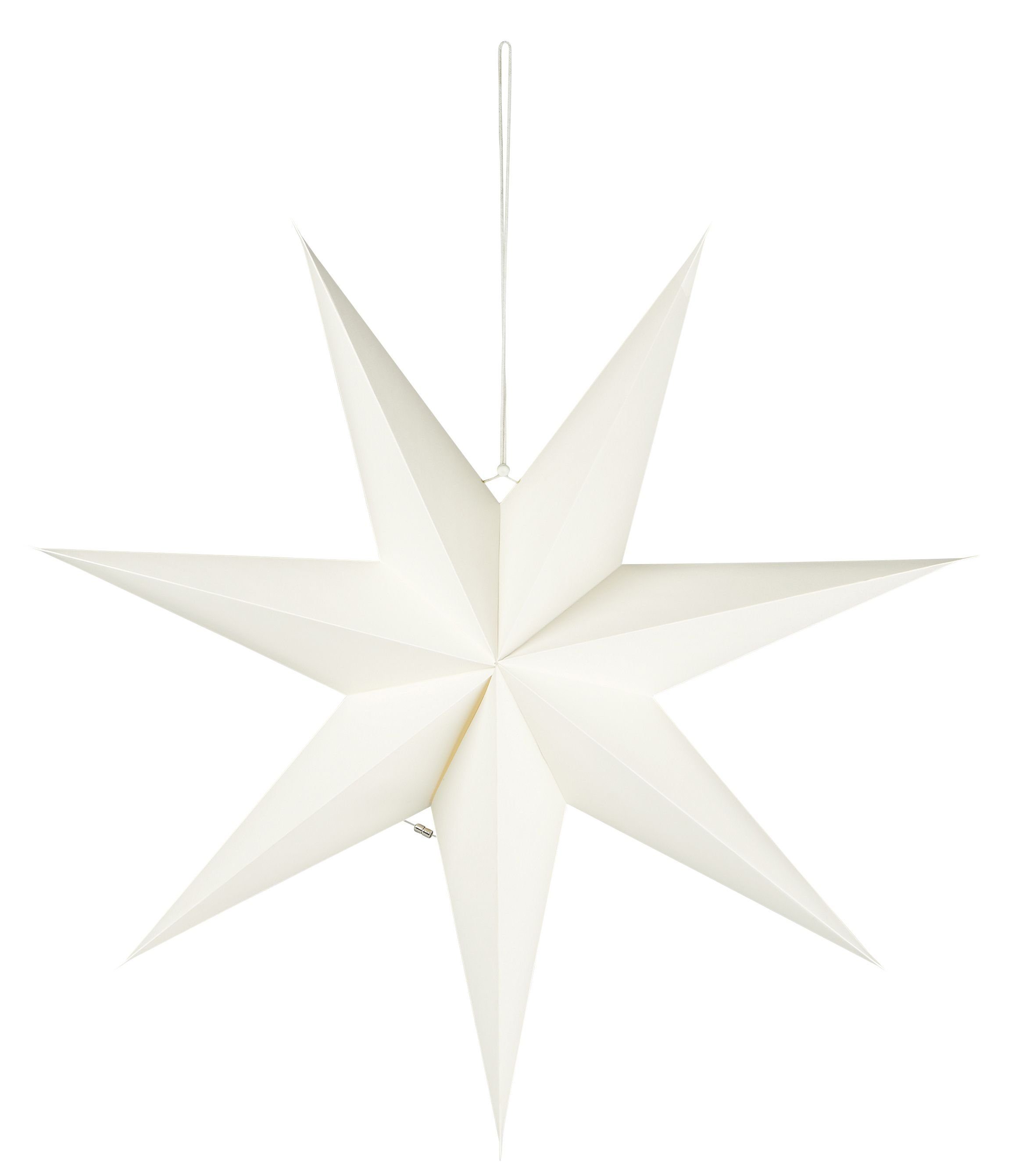 Ib Laursen Christbaumschmuck Stern Papierstern Weihnachtsstern Hängend D 60cm Weiß Ib Laursen