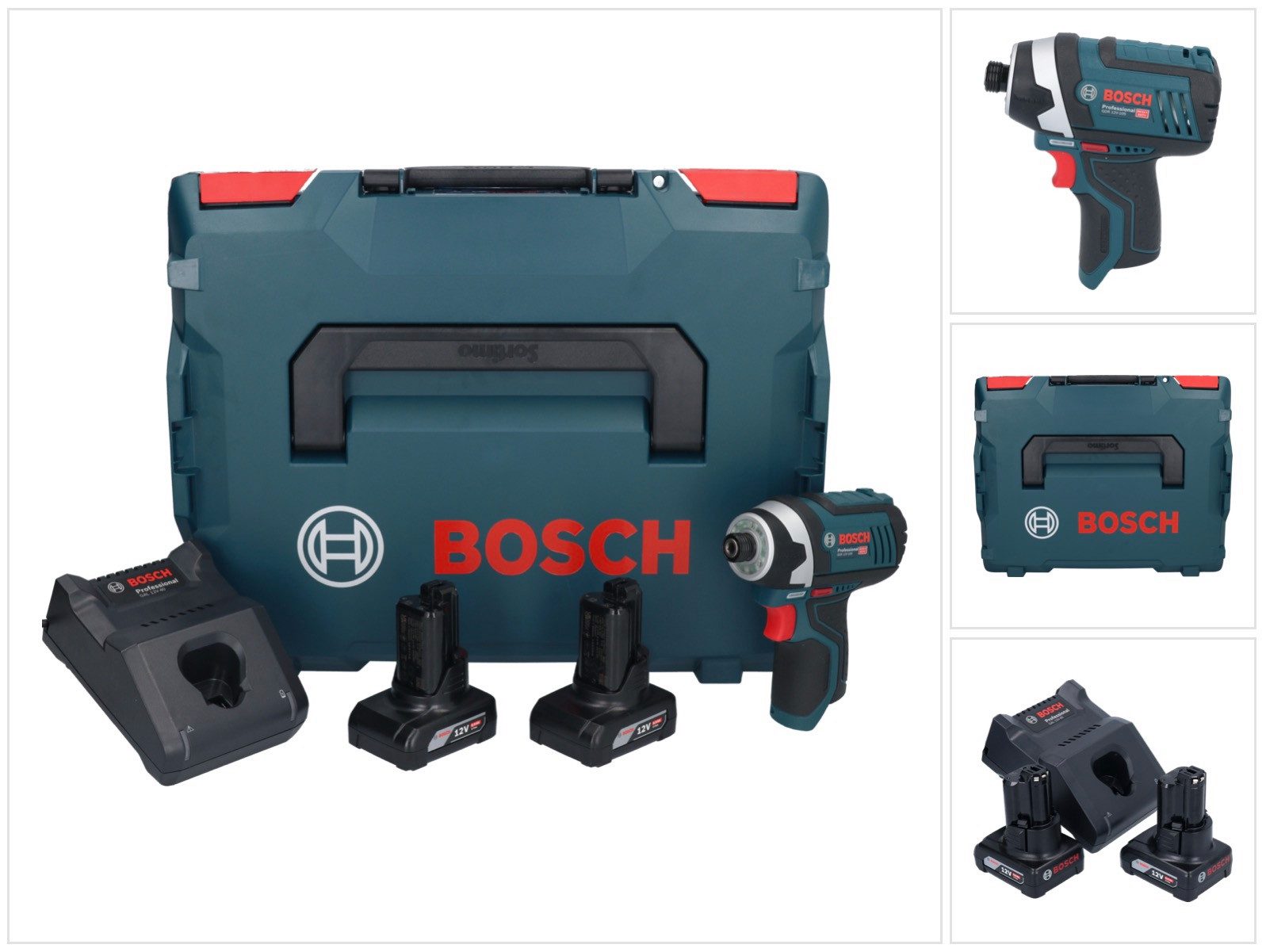 Bosch Professional Akku-Winkelschlagschrauber GDR 12V-105 Professional Akku Drehschlagschrauber 12 V 105 Nm 1/4" +