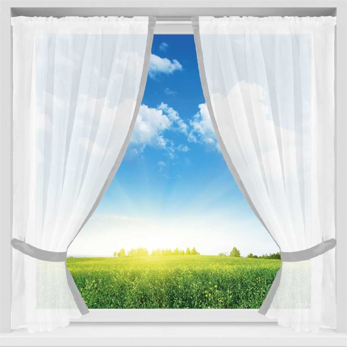 Arsvita Vorhang, Stangendurchzug, transparent, Gardinenset (2 Schlaufenschals, 2 Raffhalter) 140cm x 120cm, Voile