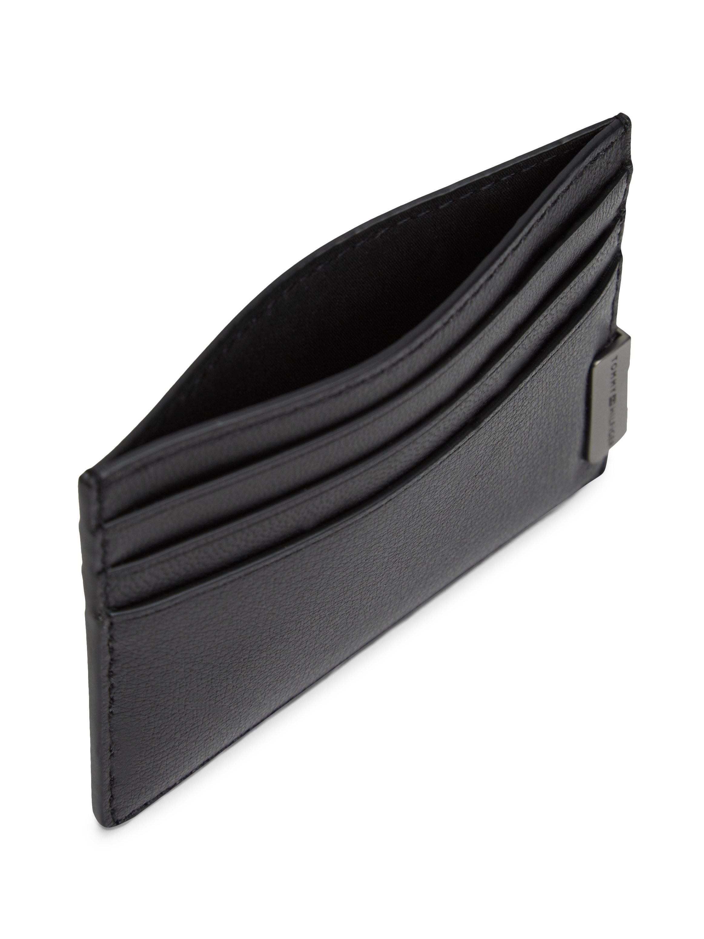 Tommy Hilfiger Kartenetui TH HARDWARE CC HOLDER, Unisex, Mini Geldbeutel, Men Portemonnaie mit seitlichem Label