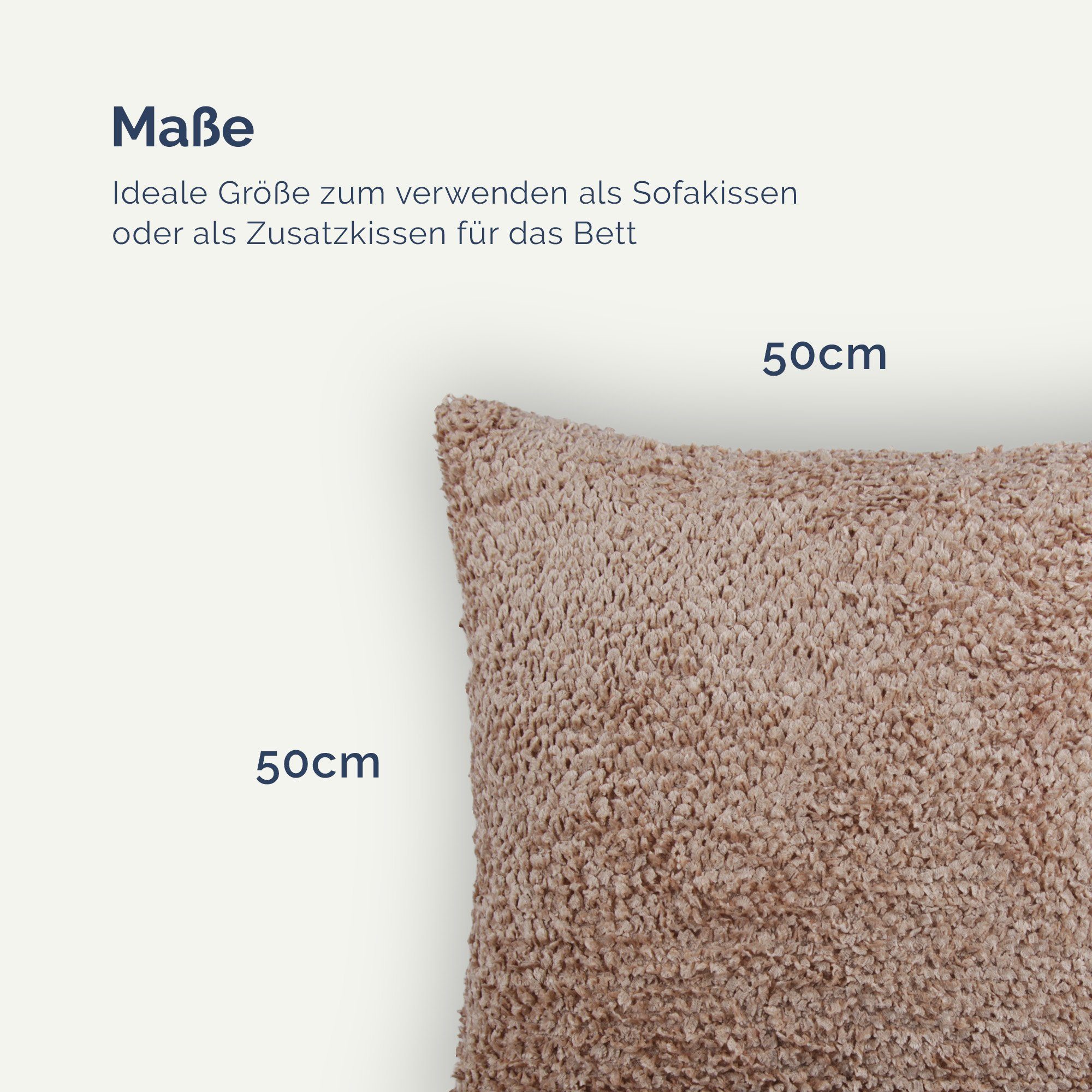 Arsvita Kissenhülle Chenille Optik in zwei günstig online kaufen