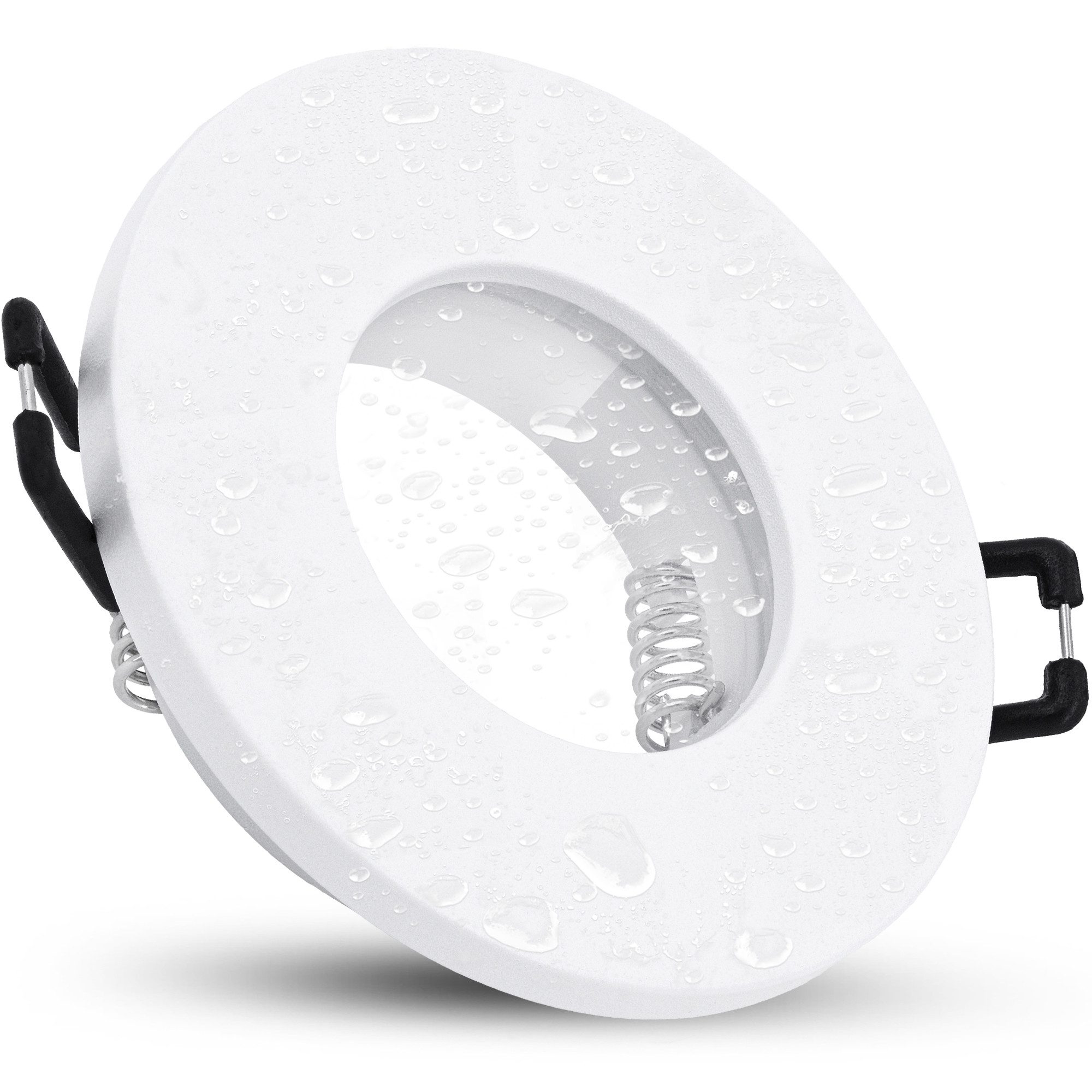 linovum LED Außen-Deckenleuchte Einbaustrahler Rahmen ISAWO Einbaurahmen mit IP65 für GU10 Deckenspot