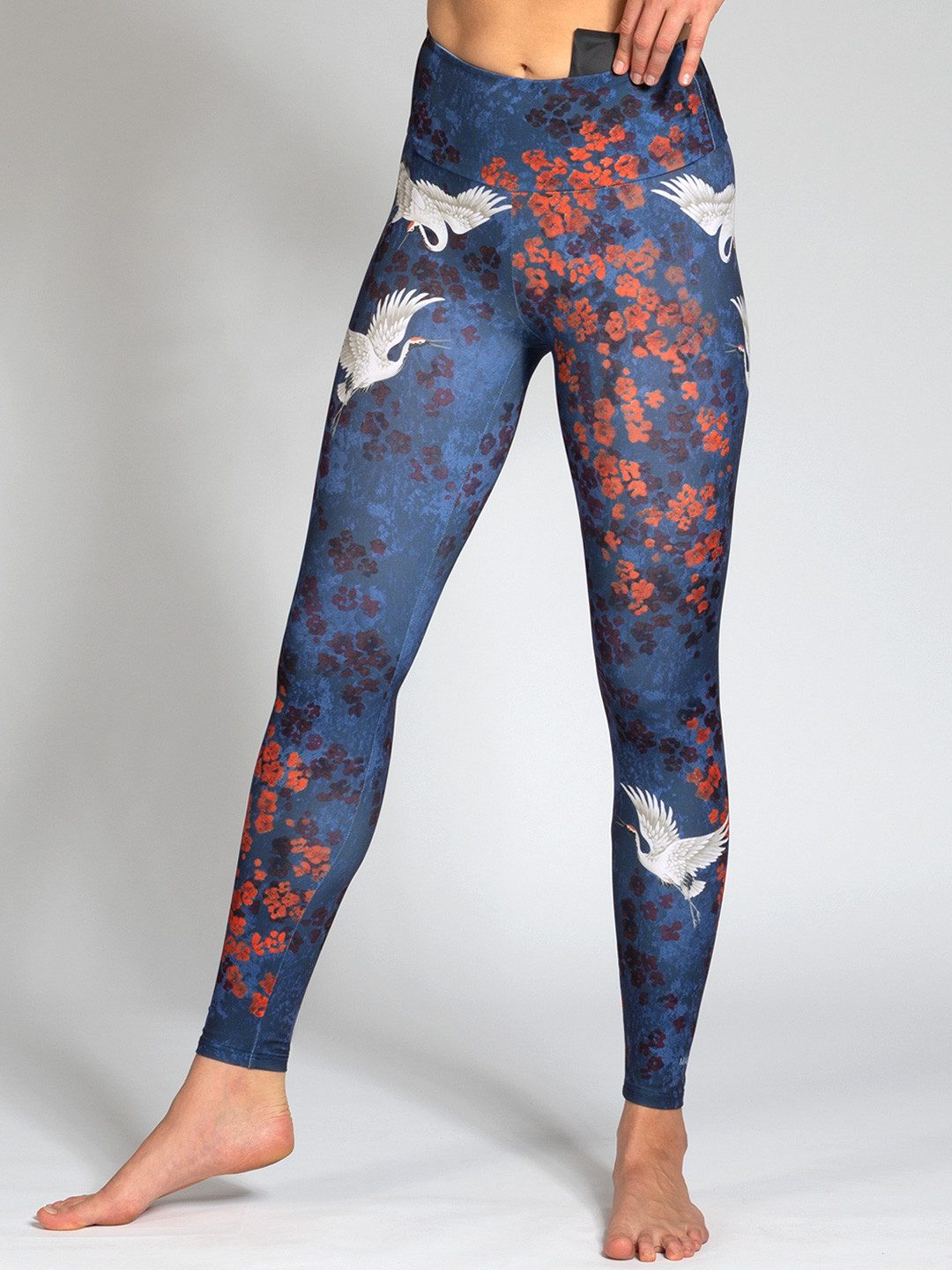 Magadi Leggings Happy Birds aus Komfort-Stretch mit Tasche