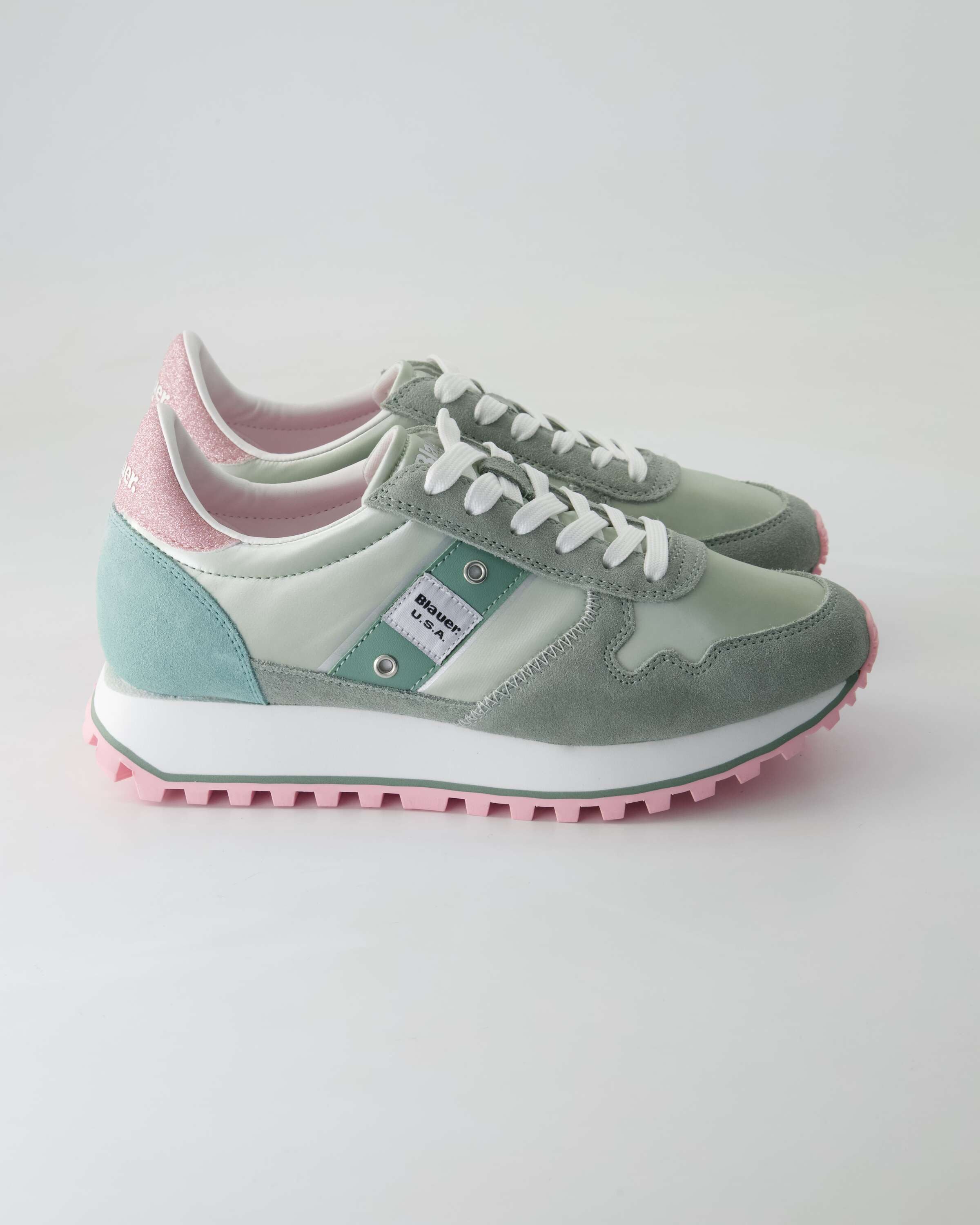 Blauer S5Millen03 Sneaker Obermaterial: Leder und Sonstiges Material