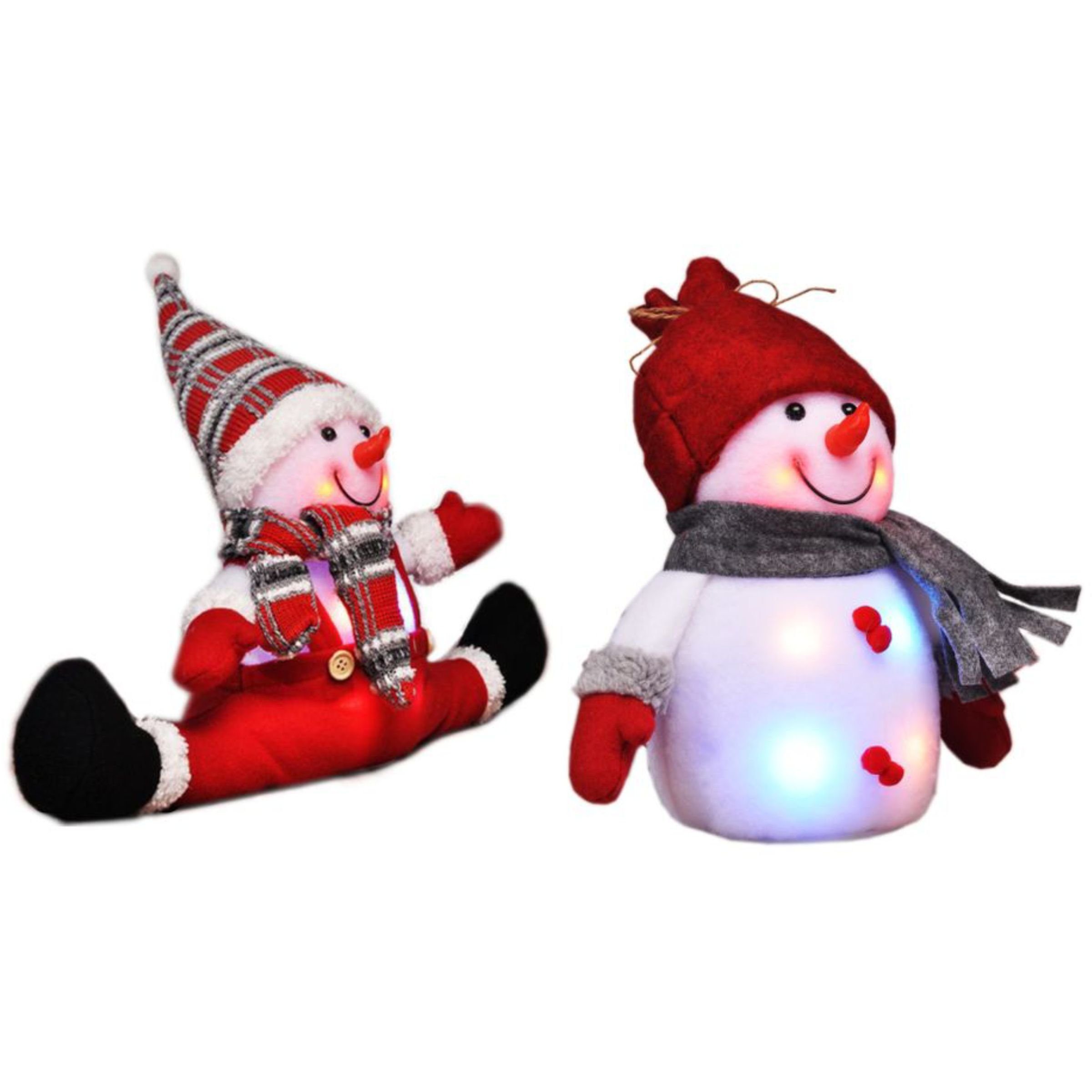 Schneemann LED Schneemann Deko Set