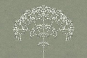 A.S. Création Leinwandbild trees 3, Abstrakt (1 St), Keilrahmen Bild Baum Grafisch