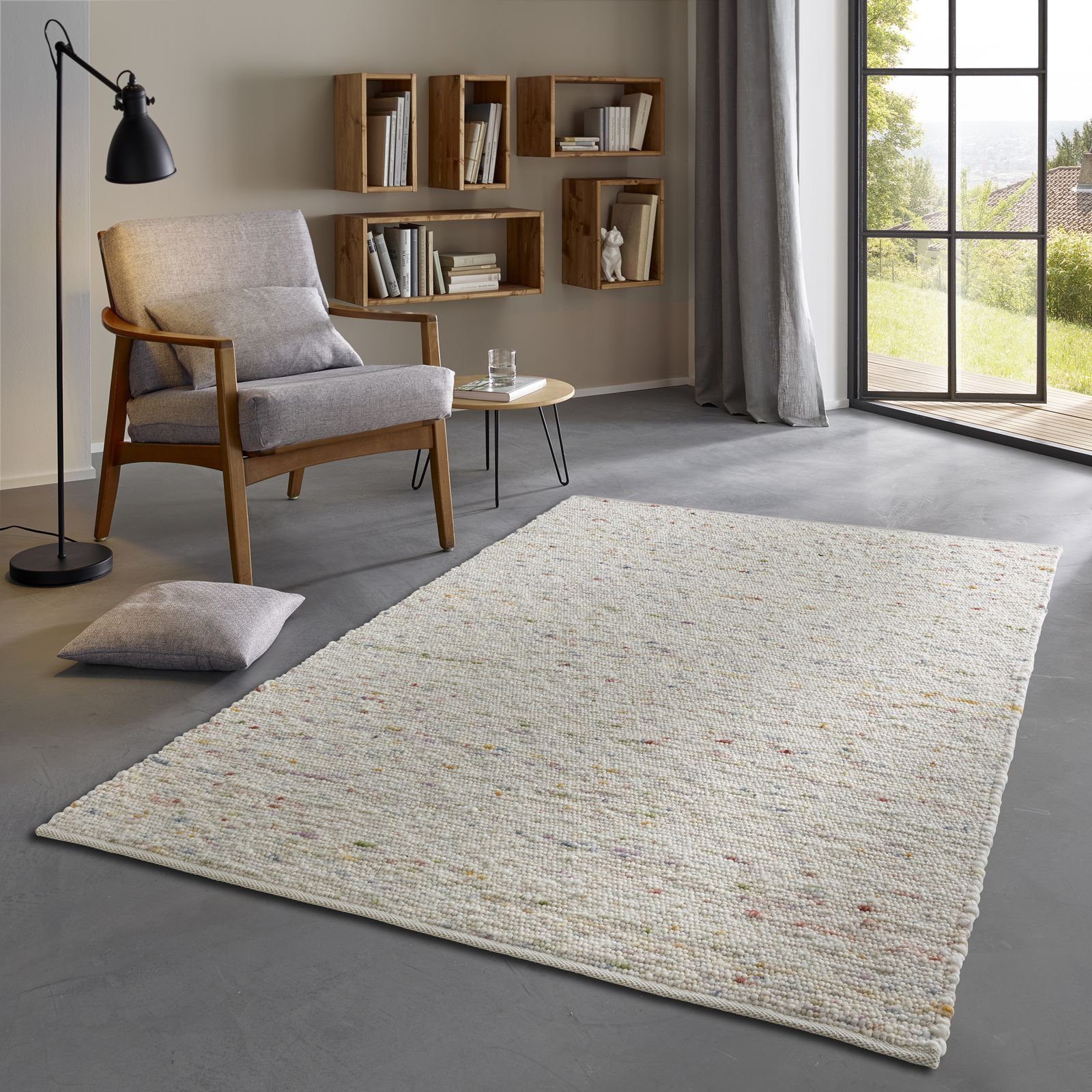 TaraCarpet Wollteppich TaraCarpet Fjord, rechteckig, Höhe: günstig online kaufen