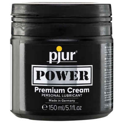 pjur Gleitgel POWER Premium Cream - Personal Lubricant, Tiegel mit 150ml, extra starke Gleitcréme für große Toys und Analsex
