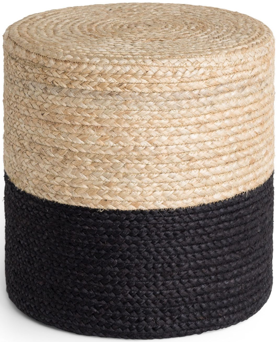HANSE Home Pouf Looma, Jute (1-St), Jute, Natur, Wohnzimmer, Esszimmer, Schlafzimmer, Flur, Modern, Boho