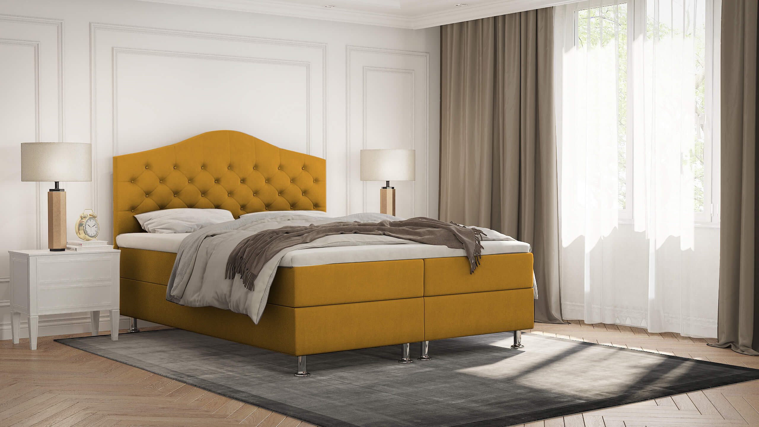 Best for Home Boxspringbett Glamour Bonellfederkern günstig online kaufen