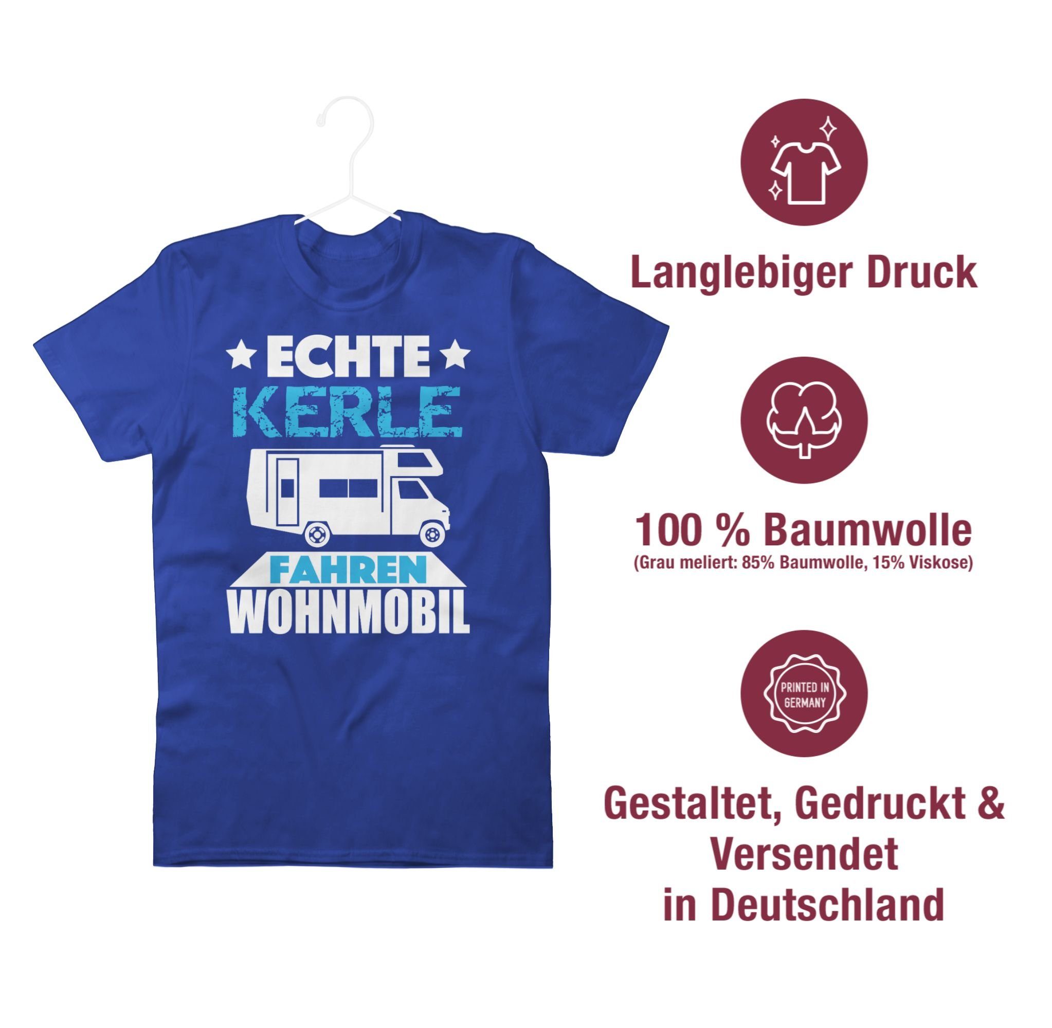 03 fahren Kerle T-Shirt Royalblau Fahrzeuge Shirtracer Echte Wohnmobil