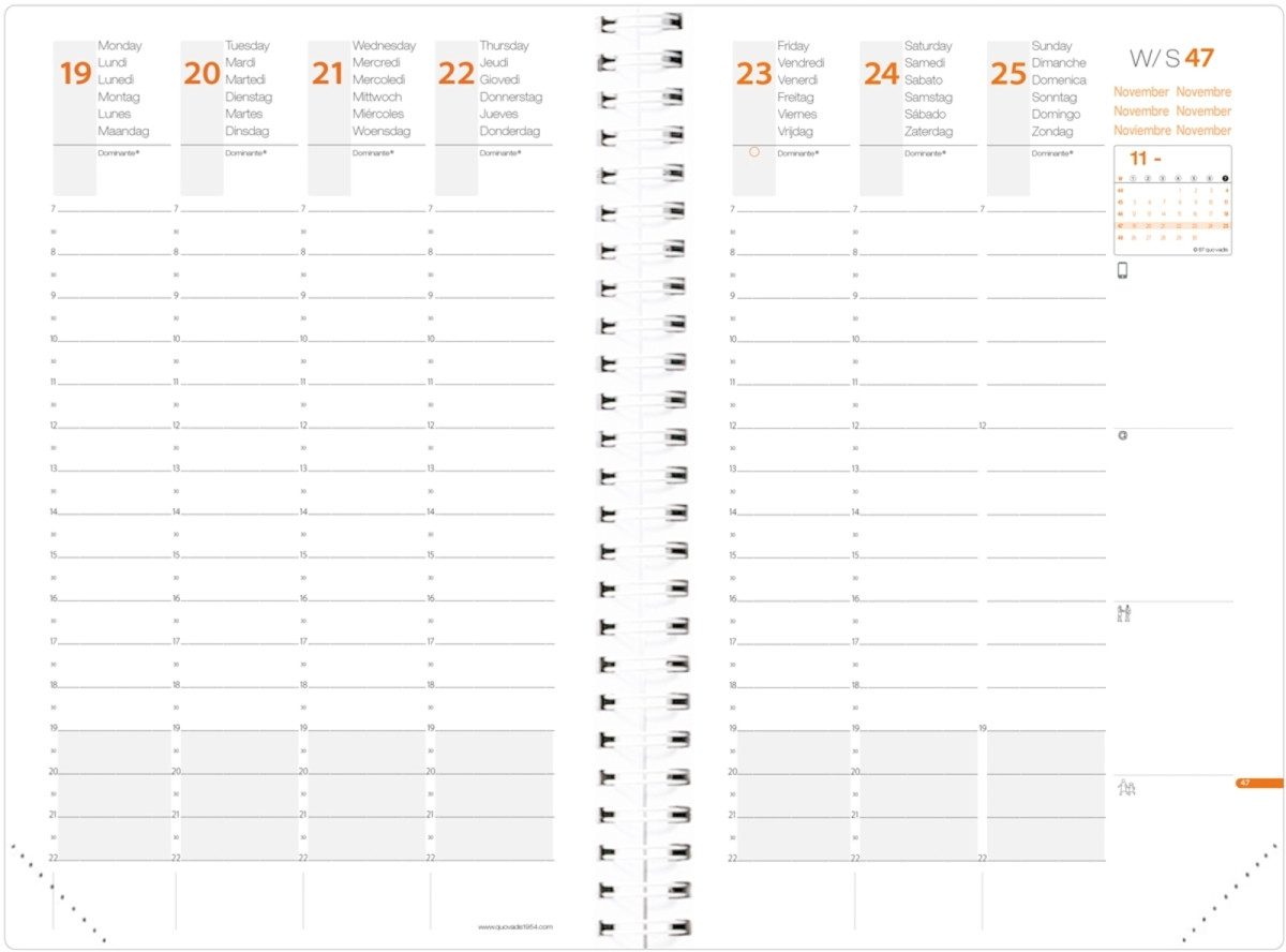 Buchkalender Terminkalender Time & Life Pocket 10x15cm zinnoberrot 2026