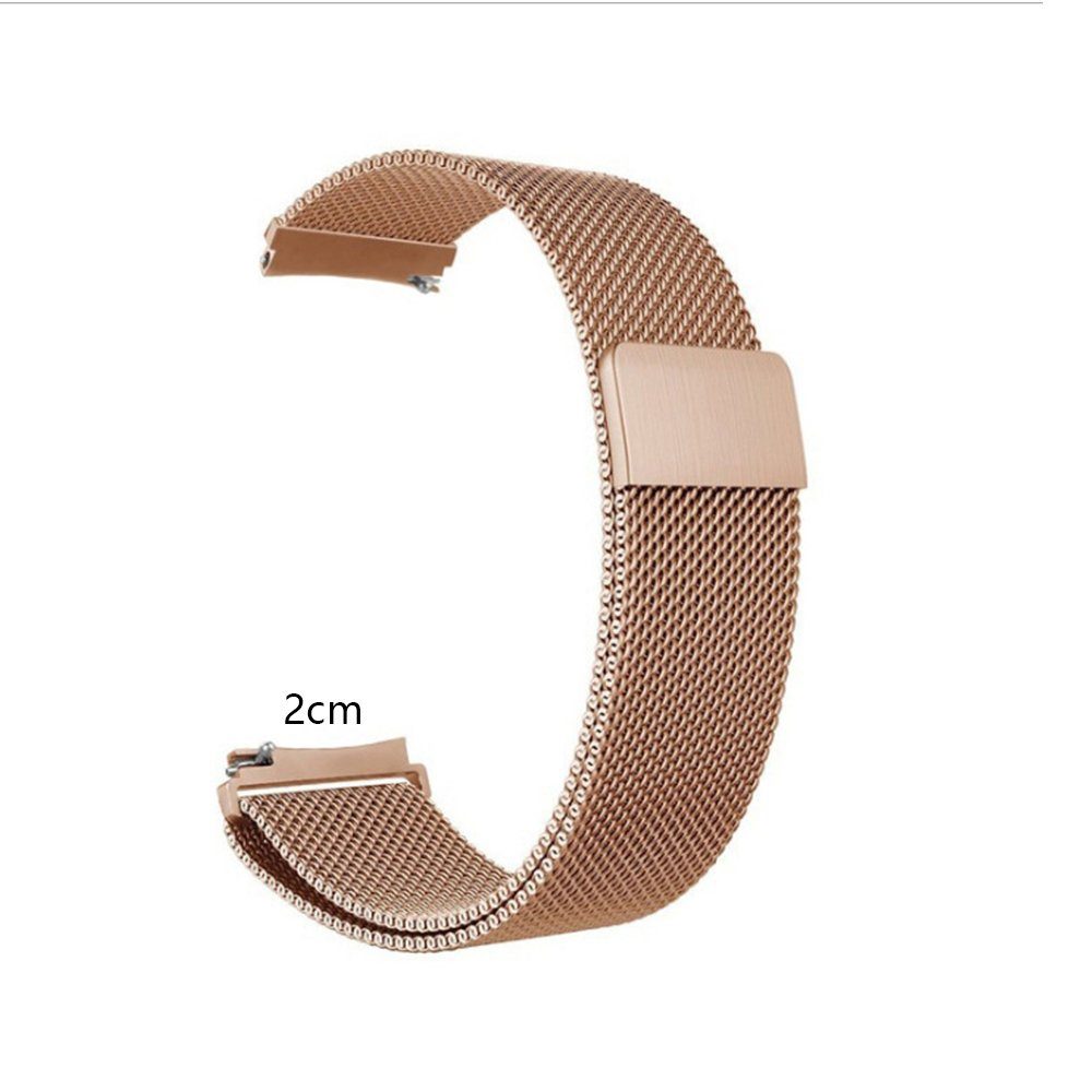 GelldG Uhrenarmband Galaxy Edelstahl Mesh Rose Metall Armband Gold 5/4 mit kompatibel Watch Samsung