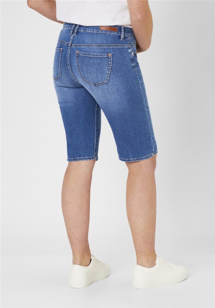 Paddock's Stretch-Jeans PADDOCKS LUCY BERMUDA mid blue with handwork 60529 3857.5977 - LIGHT