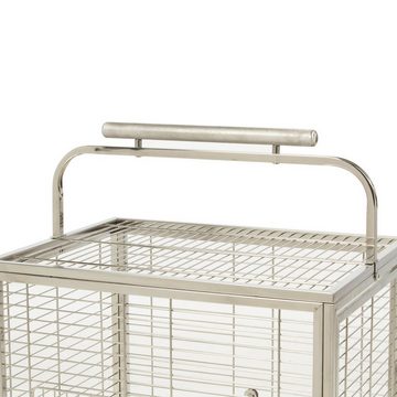 Wallace & Jones Tierreisebox Edelstahlkäfig EVO Transportkäfig, Reisekäfig für Sittiche & Papageien