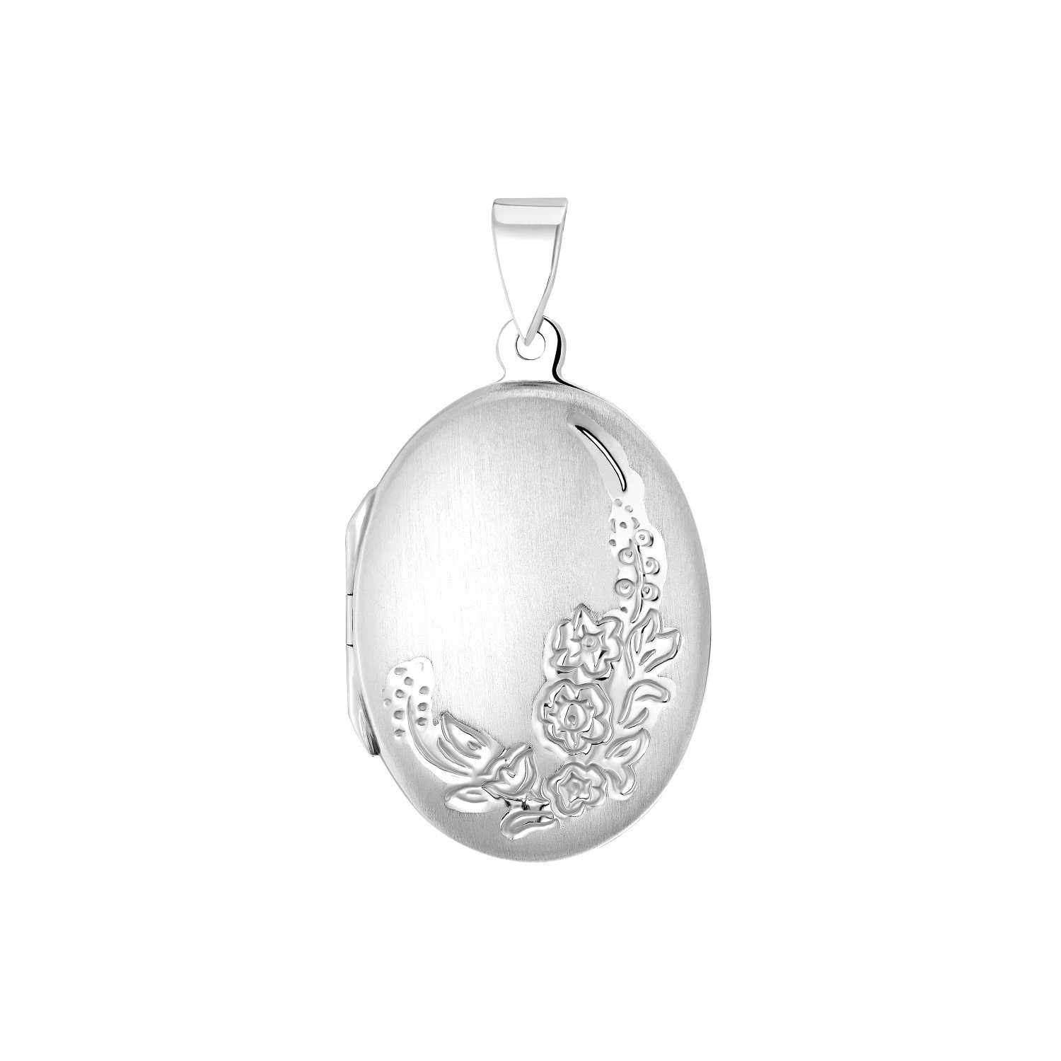 Amor Anhänger Set für Damen, 925 Sterling Silber, Blume (1-tlg)