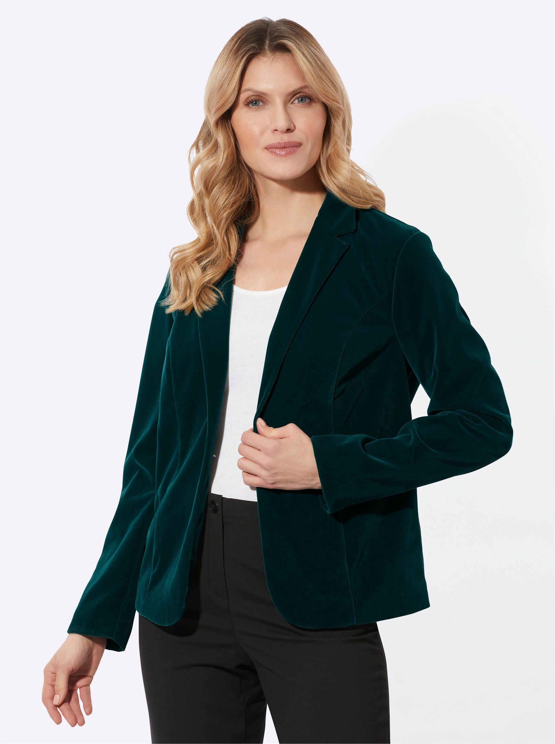 Sieh an! Blusenblazer Samtblazer . günstig online kaufen