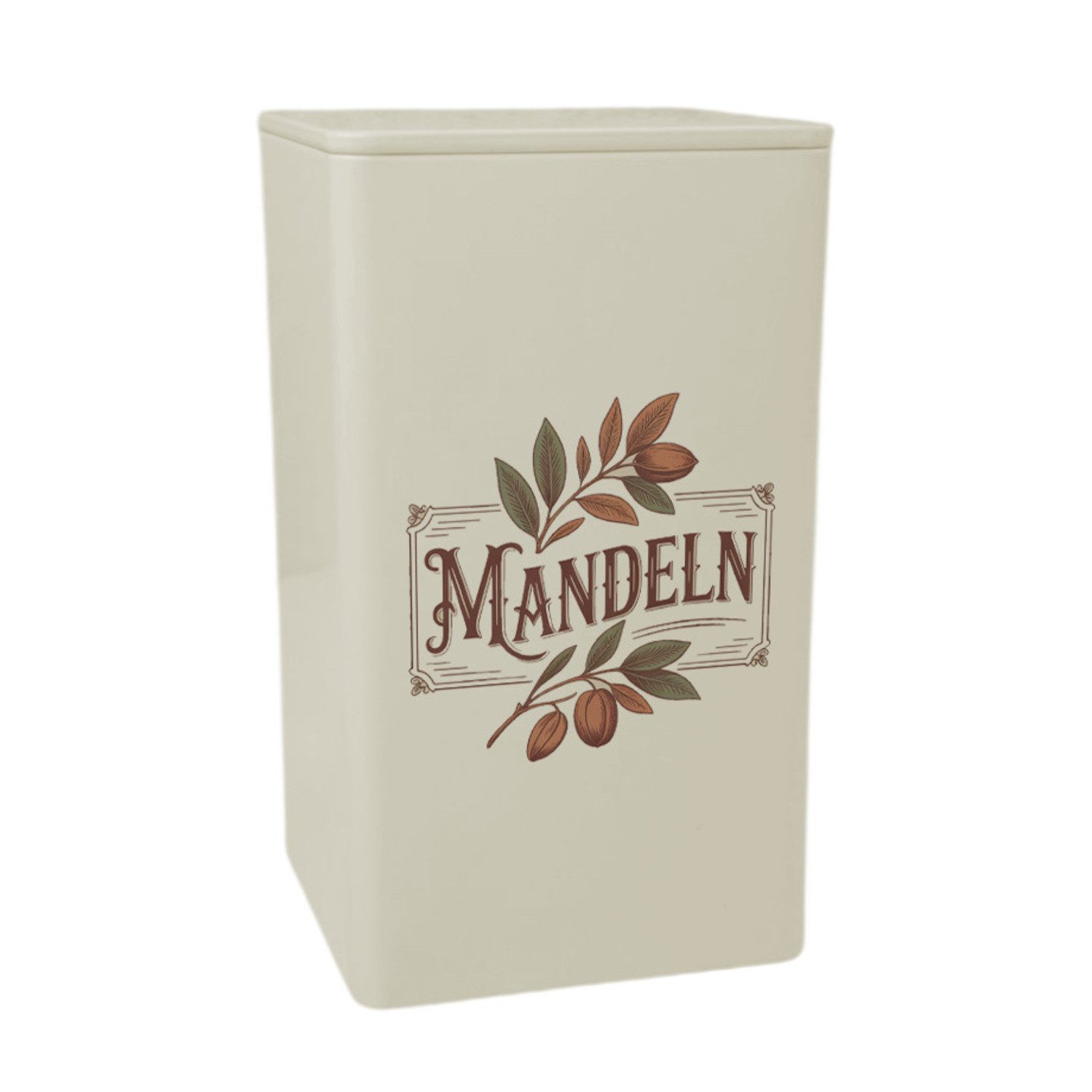 Aufbewahrungsdose Mandeln Vintage Design Dose 900ml für Backliebhaber