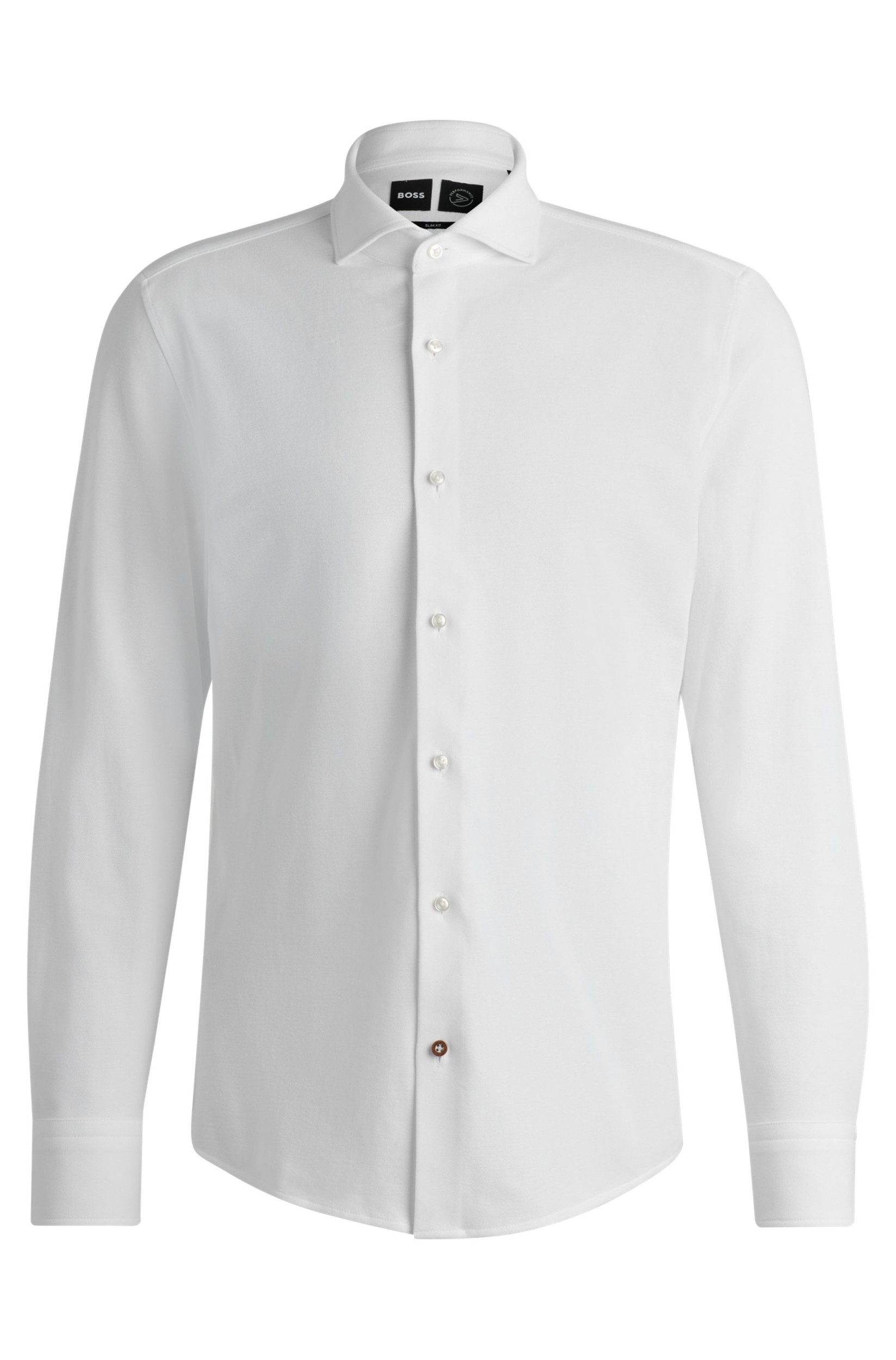 BOSS Langarmhemd Slim-Fit Hemd Hank
