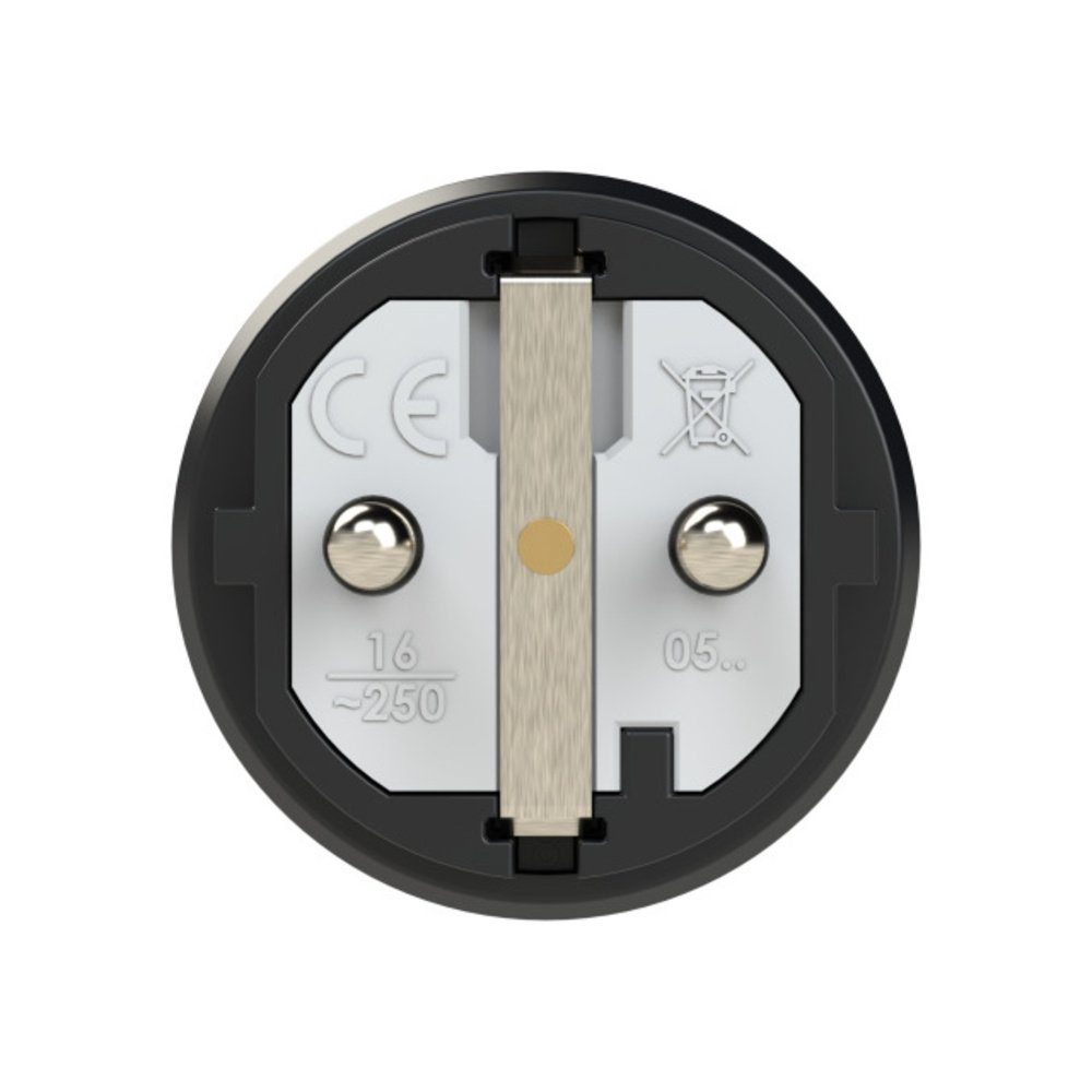 PCE PCE 0511-sr Schutzkontaktstecker Gummi, Thermoplast 250 V Schwarz, Ro Steckernetzteil