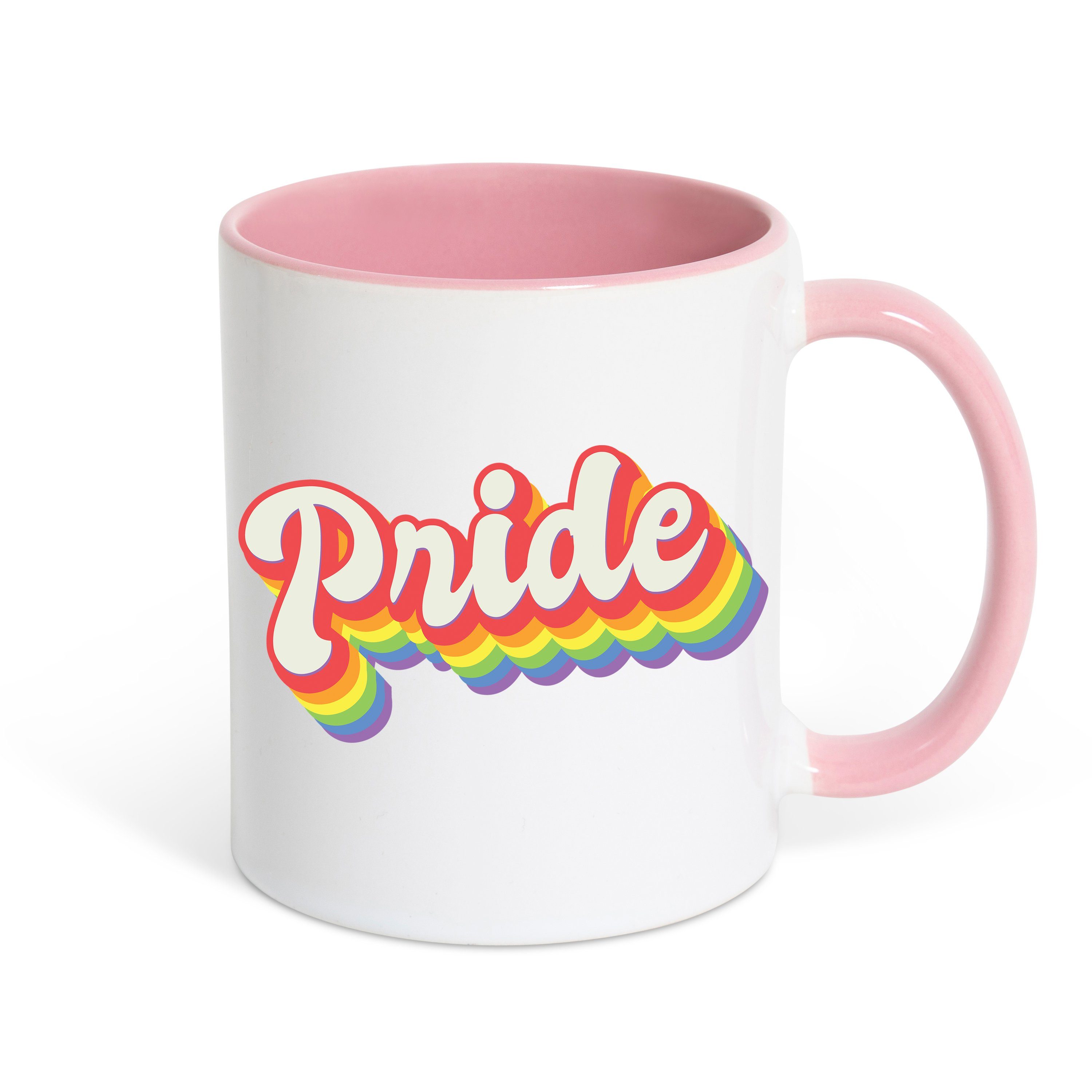 trendigem Youth Tasse Pride Geschenk, mit Weiß/Rosa Designz Keramik, Print Kaffeetasse