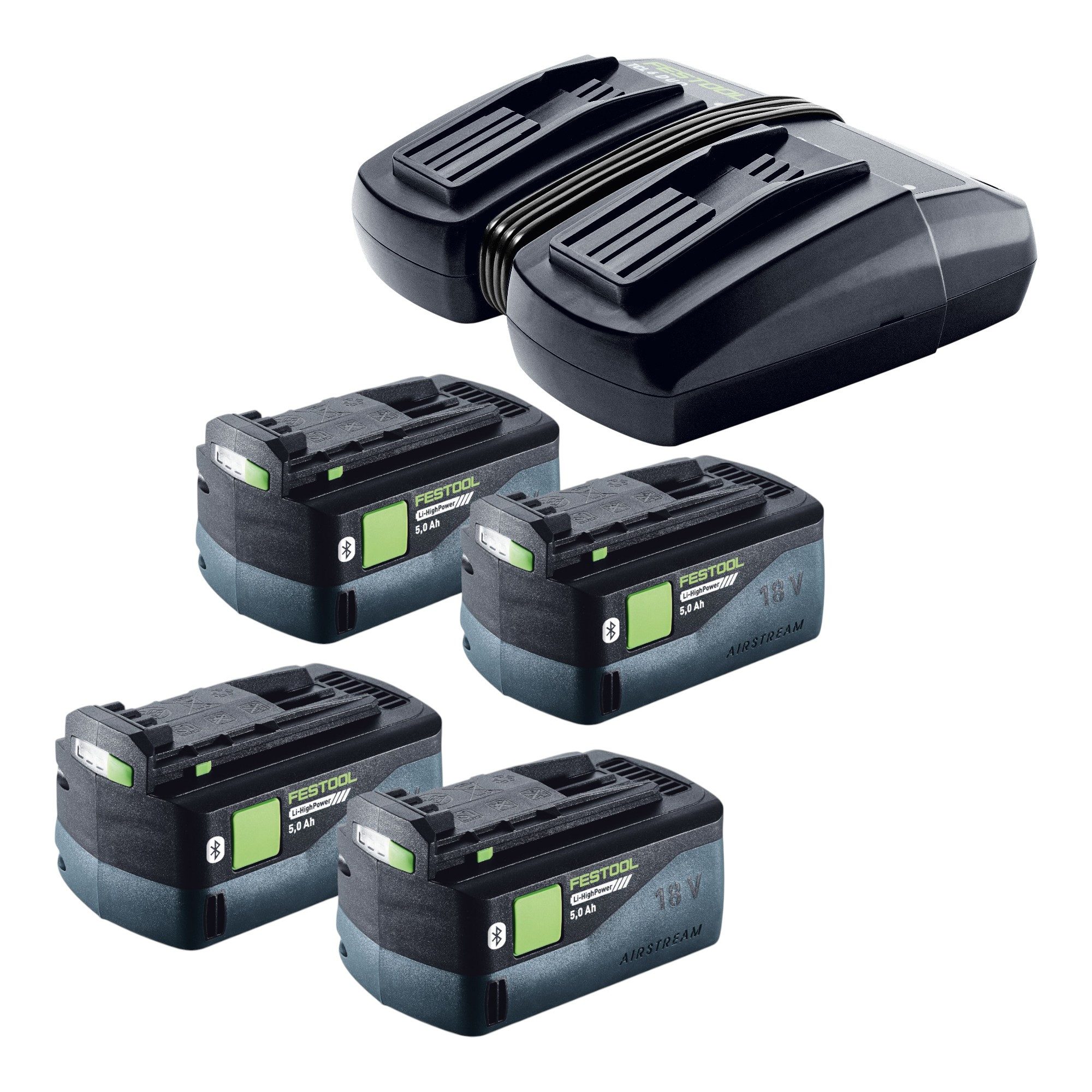 FESTOOL Energie Set 4x BP 18 Li 5,0 HP-ASI HighPower Akkupack 18 V 5,0 Ah Akkupacks