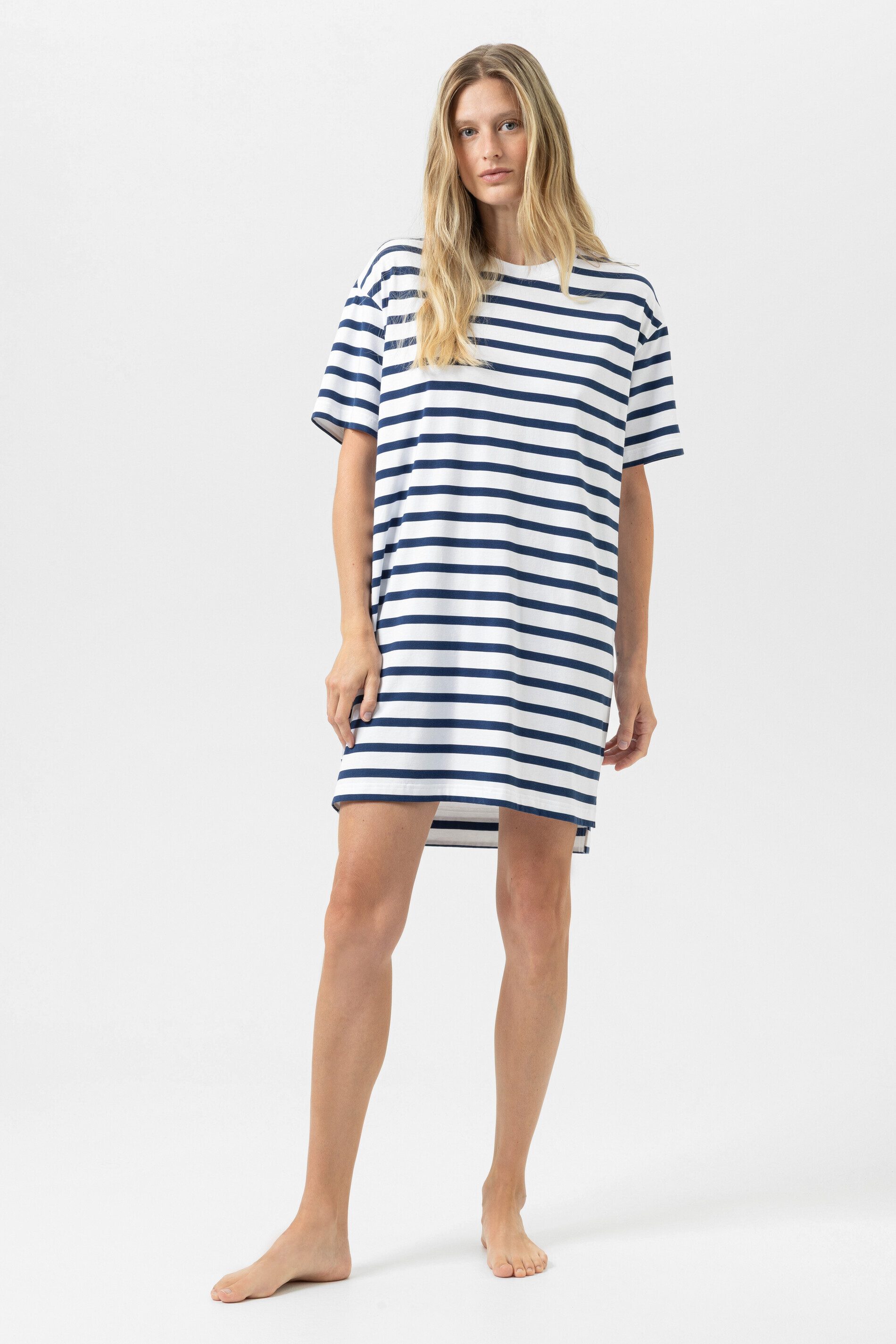 Nachthemd Mey Damen Nachthemd kurzarm Serie Breezy Stripes