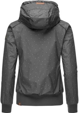 Ragwear Outdoorjacke Druna Print Winter stylische Winterjacke mit Kapuze und Print