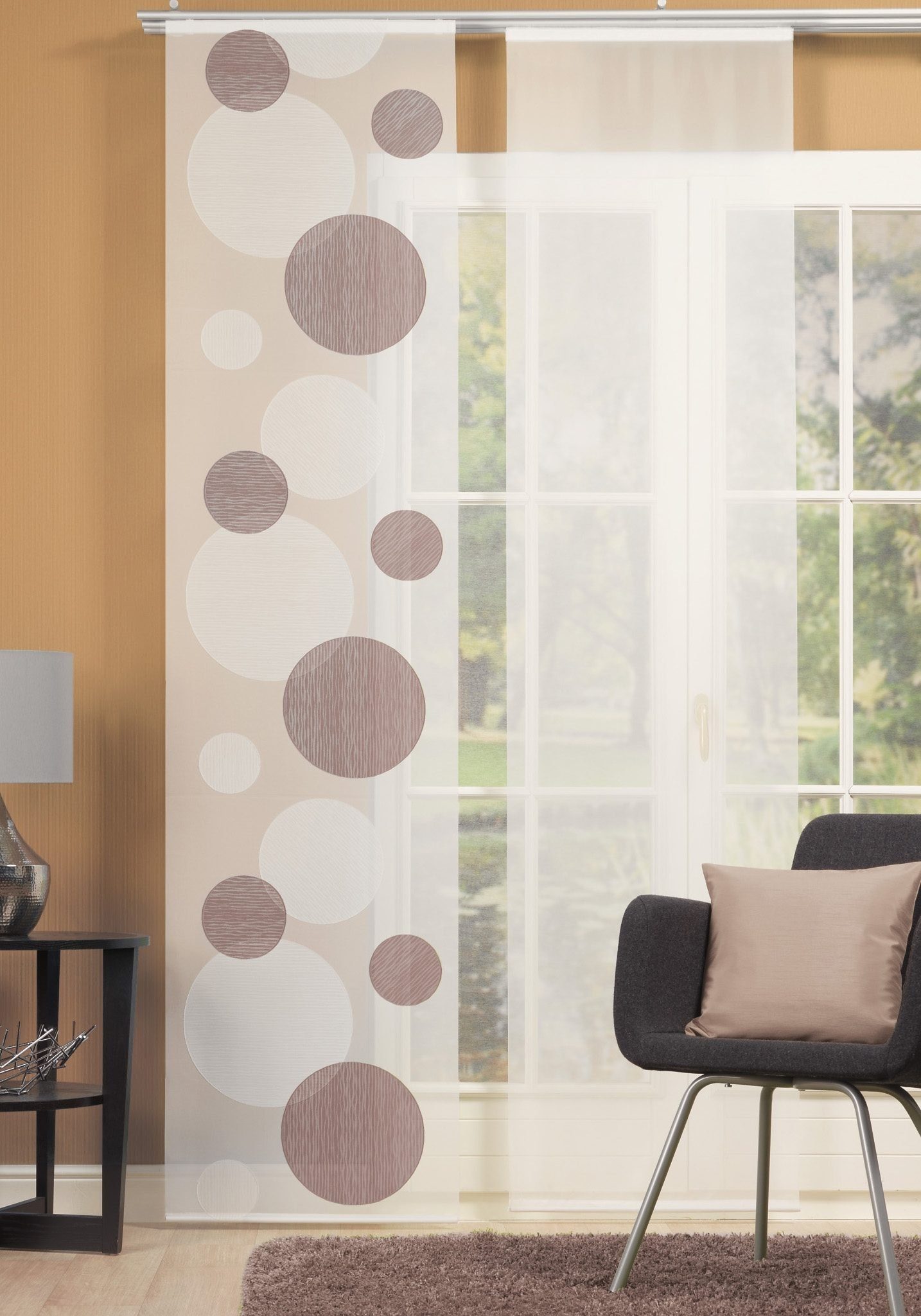 HOME WOHNIDEEN Schiebegardine Tira (1 St), Klettschiene, transparent, Scher günstig online kaufen