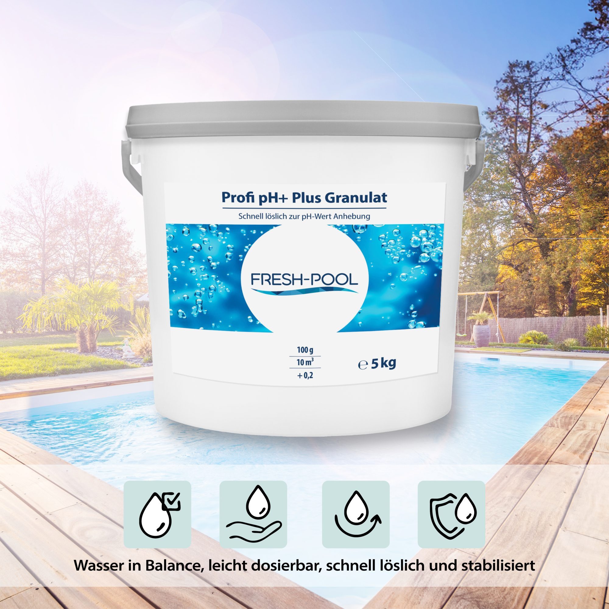 Fresh-Pool Poolpflege Profi pH+ Plus Granulat günstig online kaufen